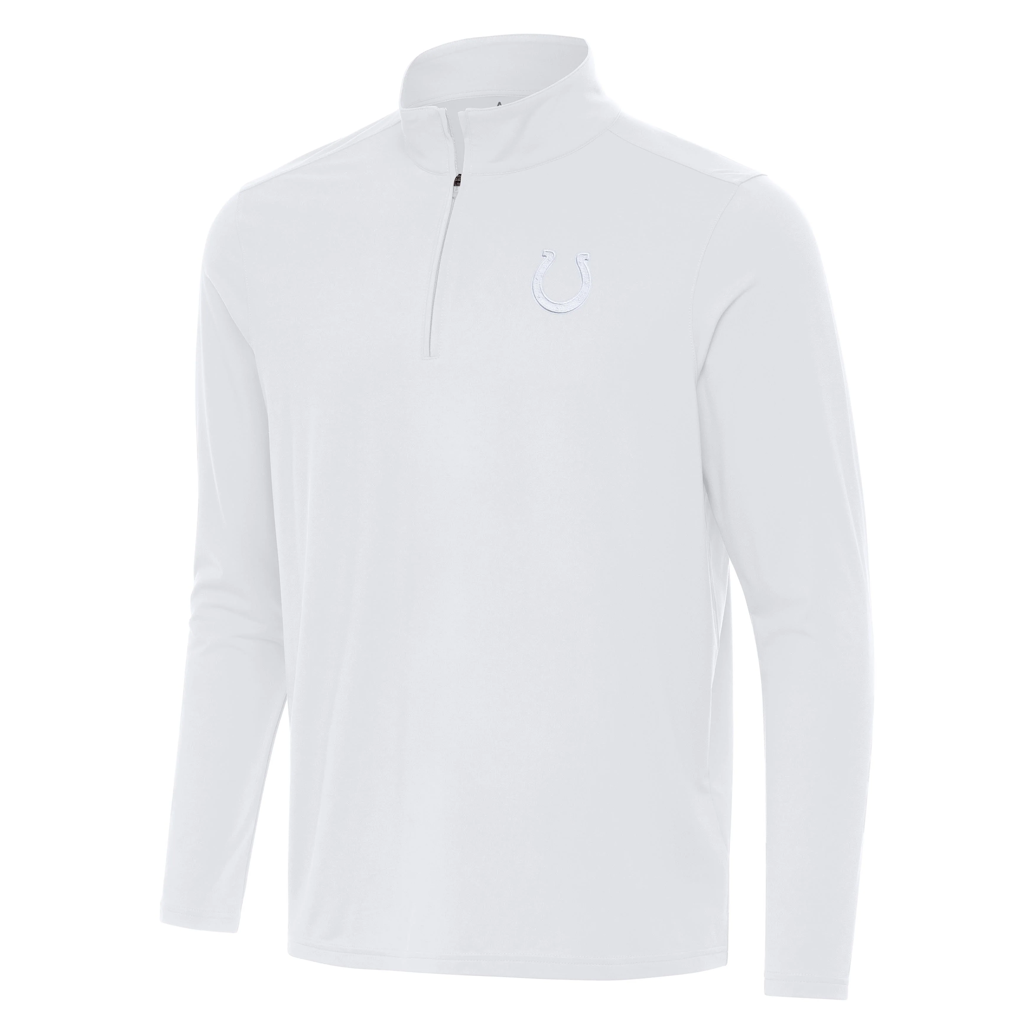 Indianapolis Colts Intent White Logo Quarter Zip Pullover