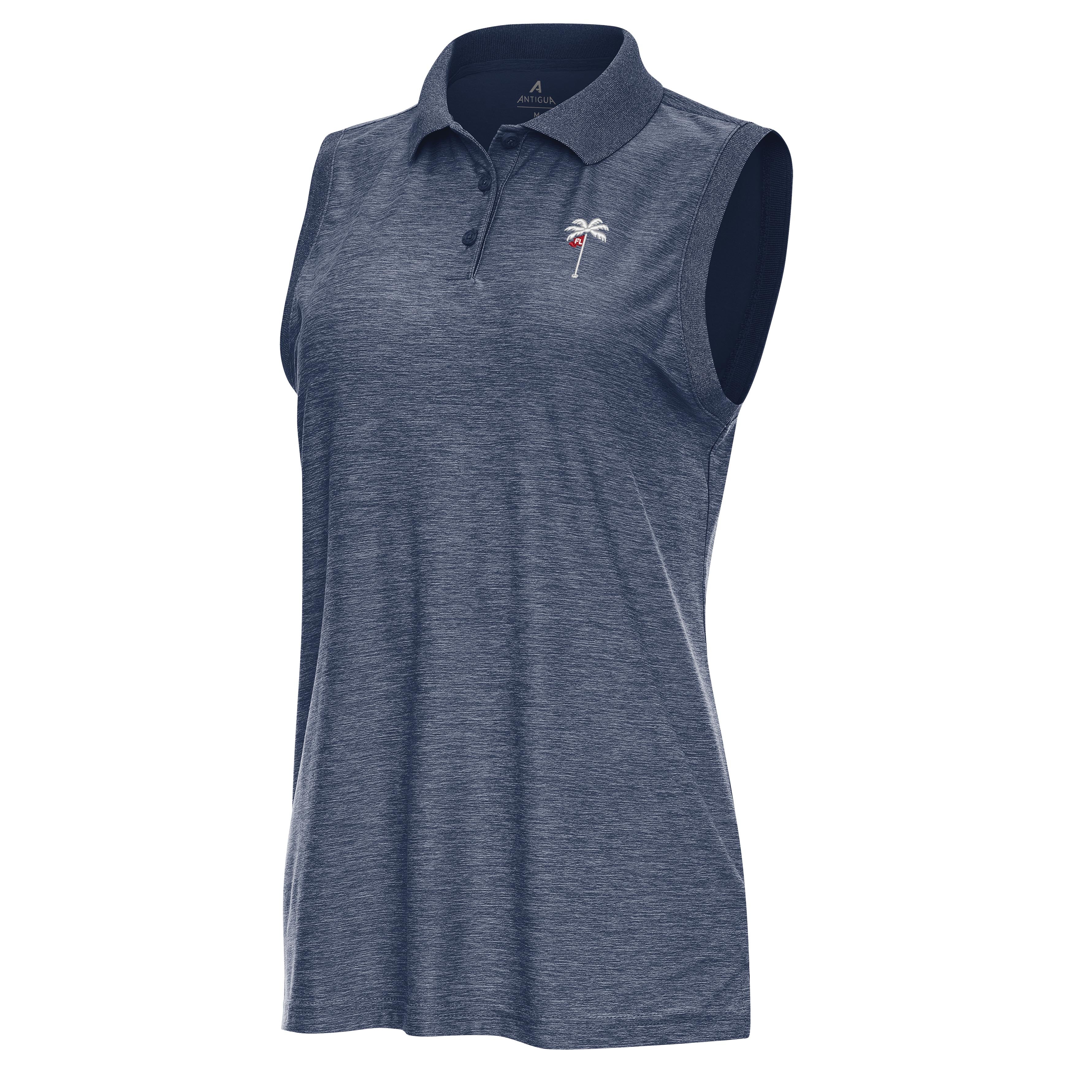 Jupiter Links Golf Club White Palm Womens Recap Sleeveless Polo