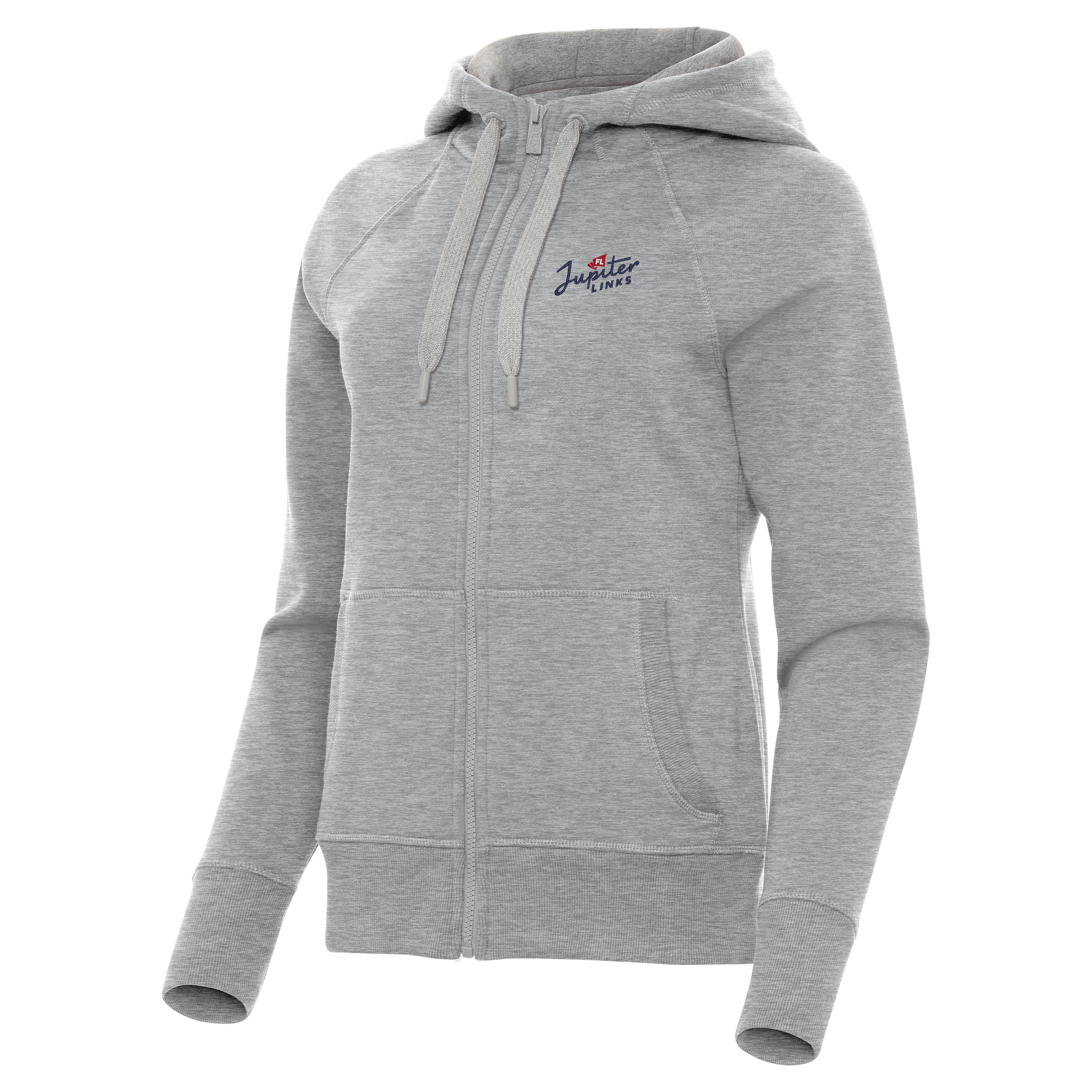 Jupiter Links Golf Club Wordmark Light Womens Victory Full Zip Hood