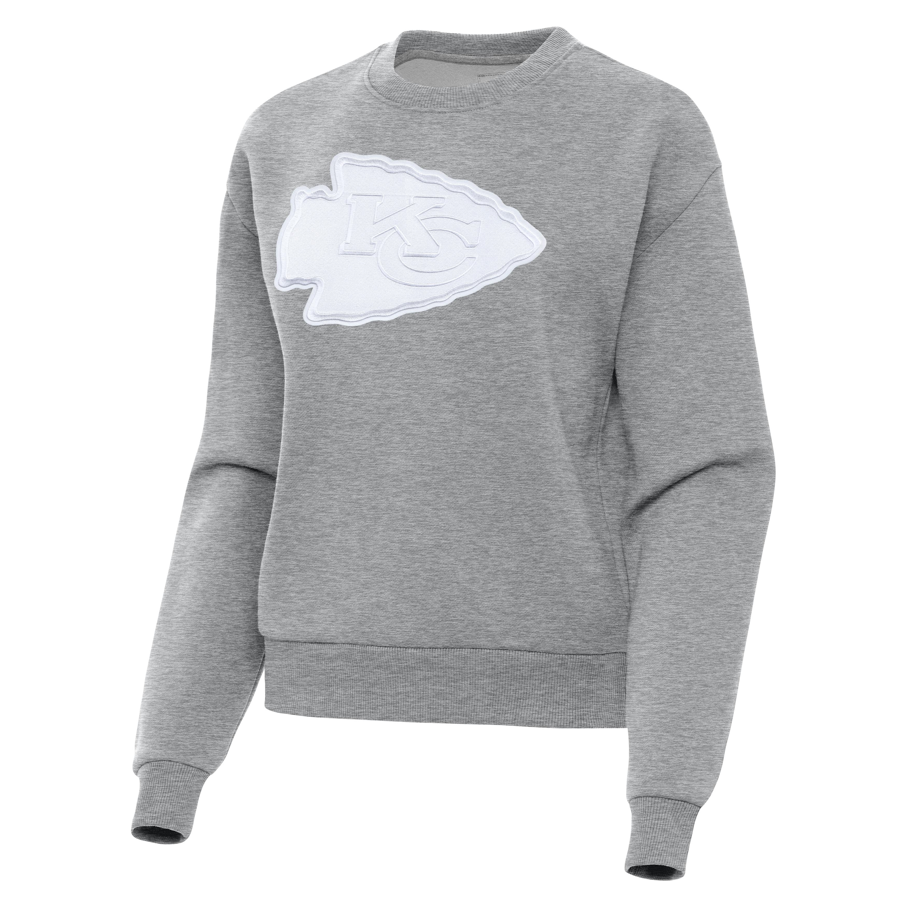 Kansas City Chiefs Womens Victory Full Front Logo Crew - Image 2