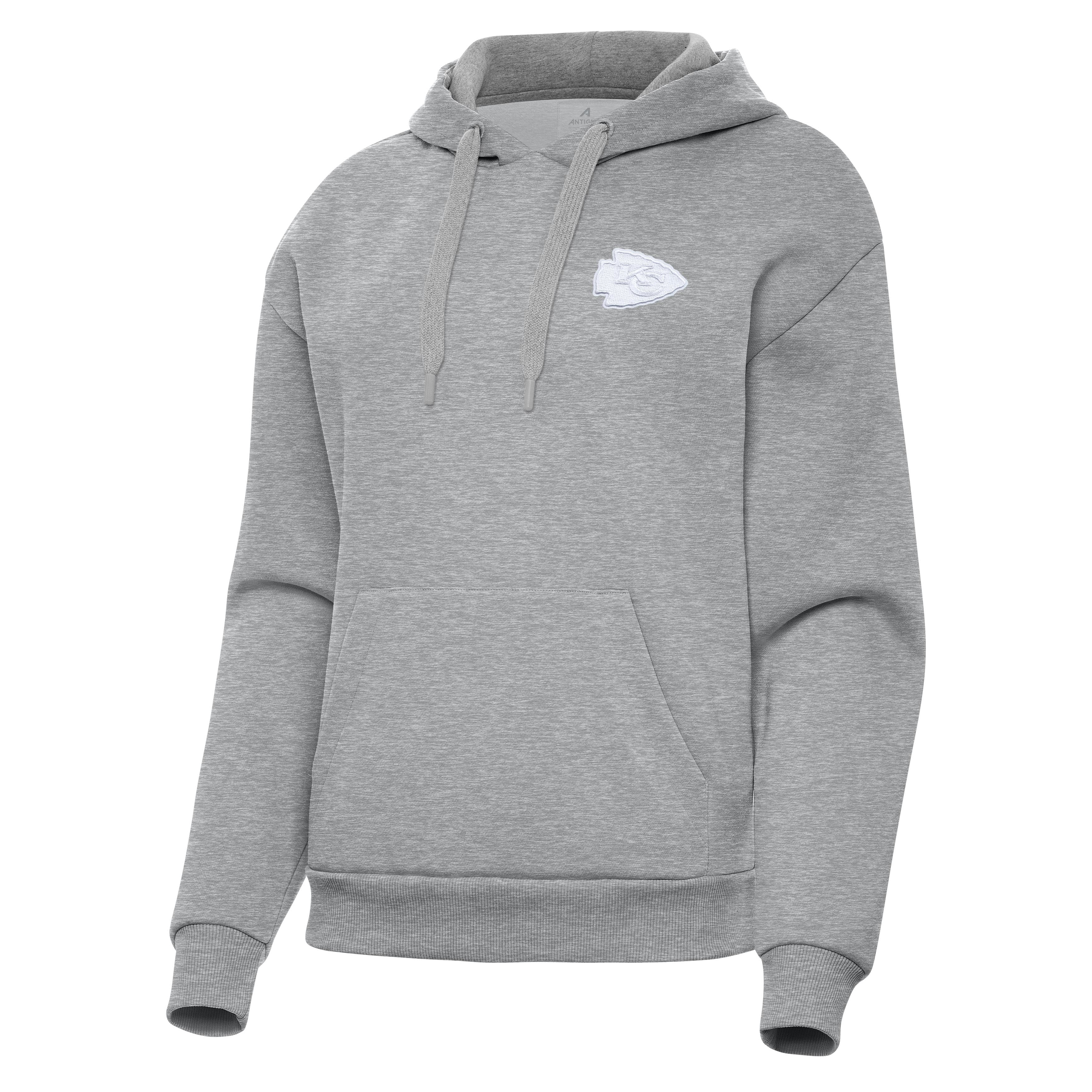 Kansas City Chiefs Womens Victory White Logo Pullover Hood - Image 3