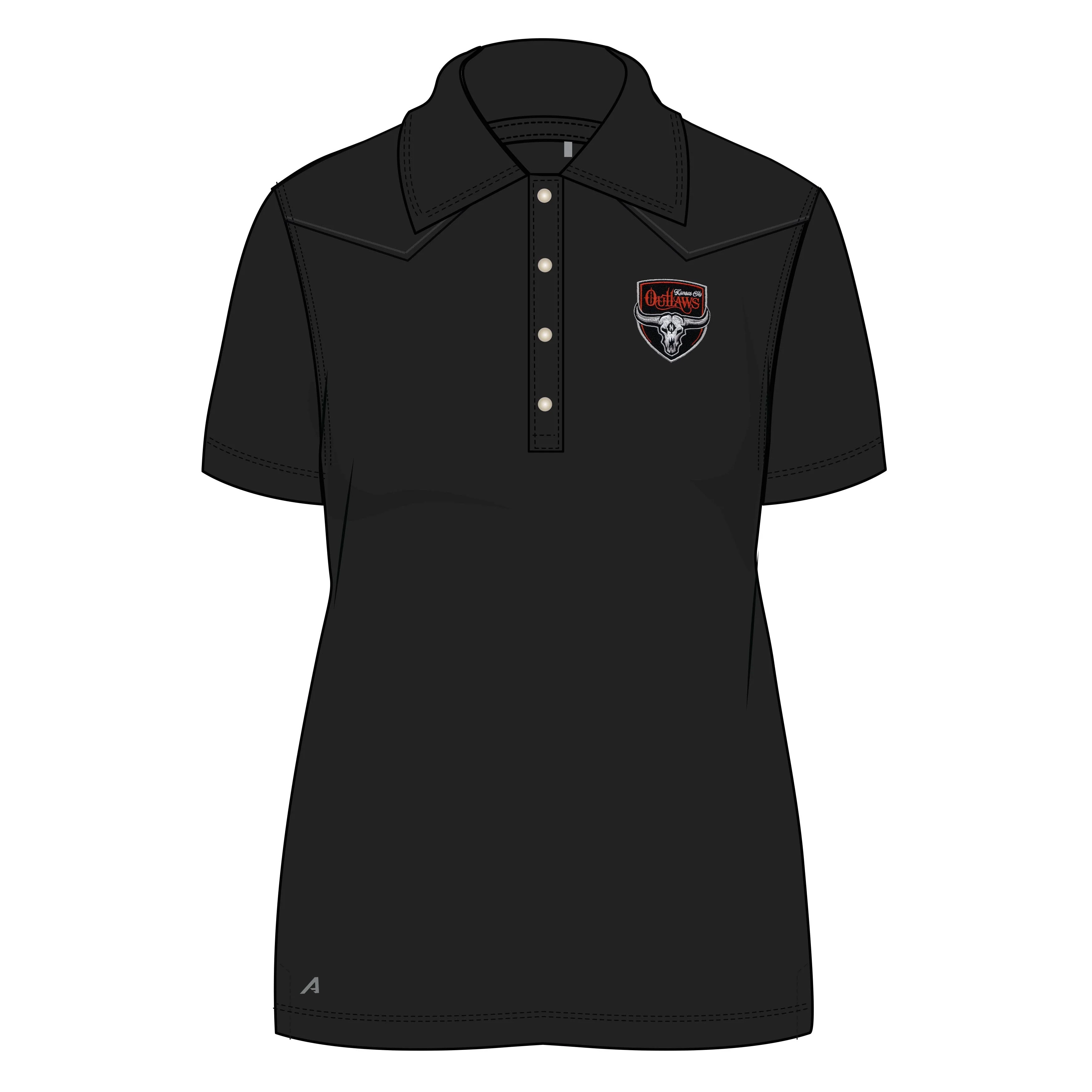 Kansas City Outlaws Womens Western Polo