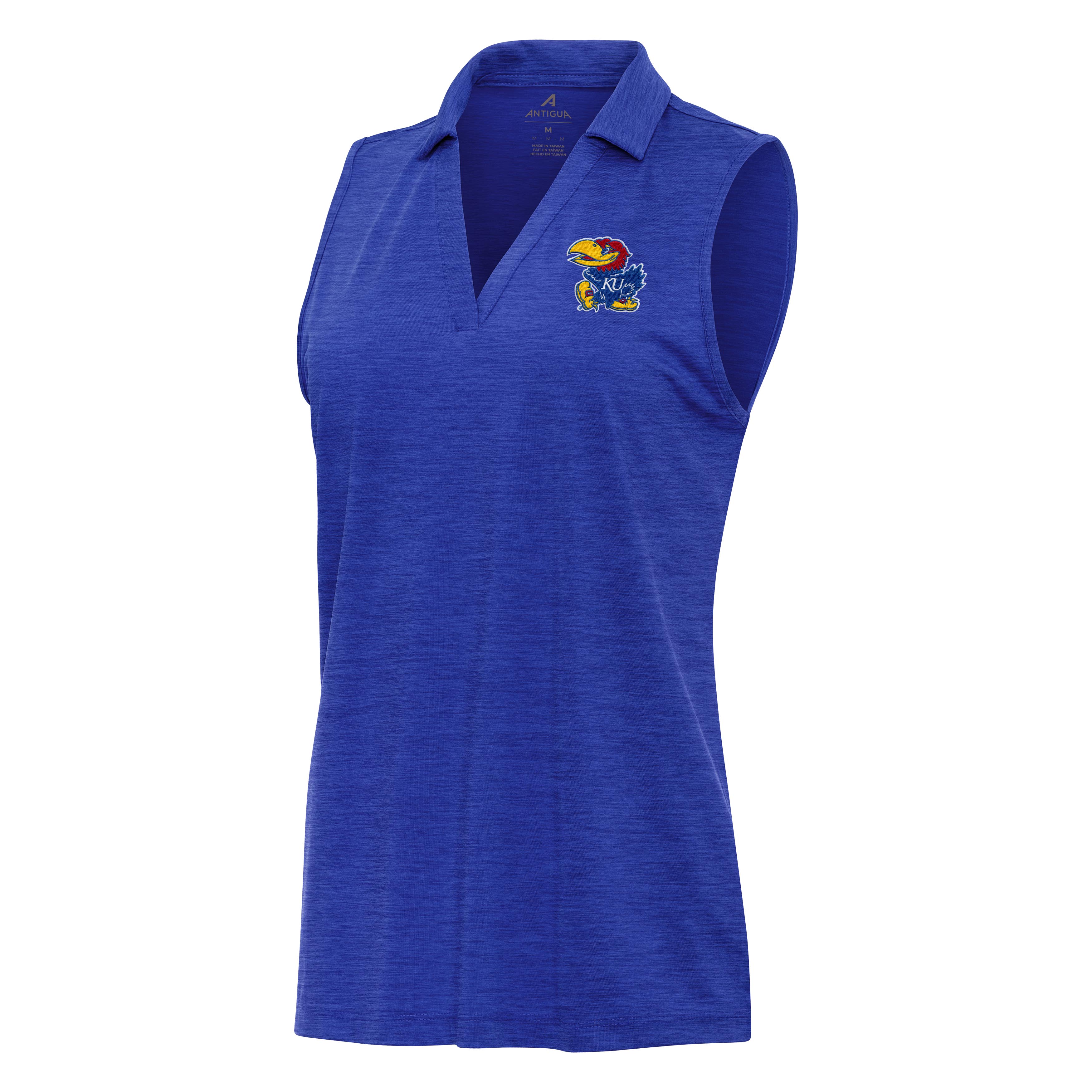 Kansas Jayhawks Womens Layout Sleeveless Polo
