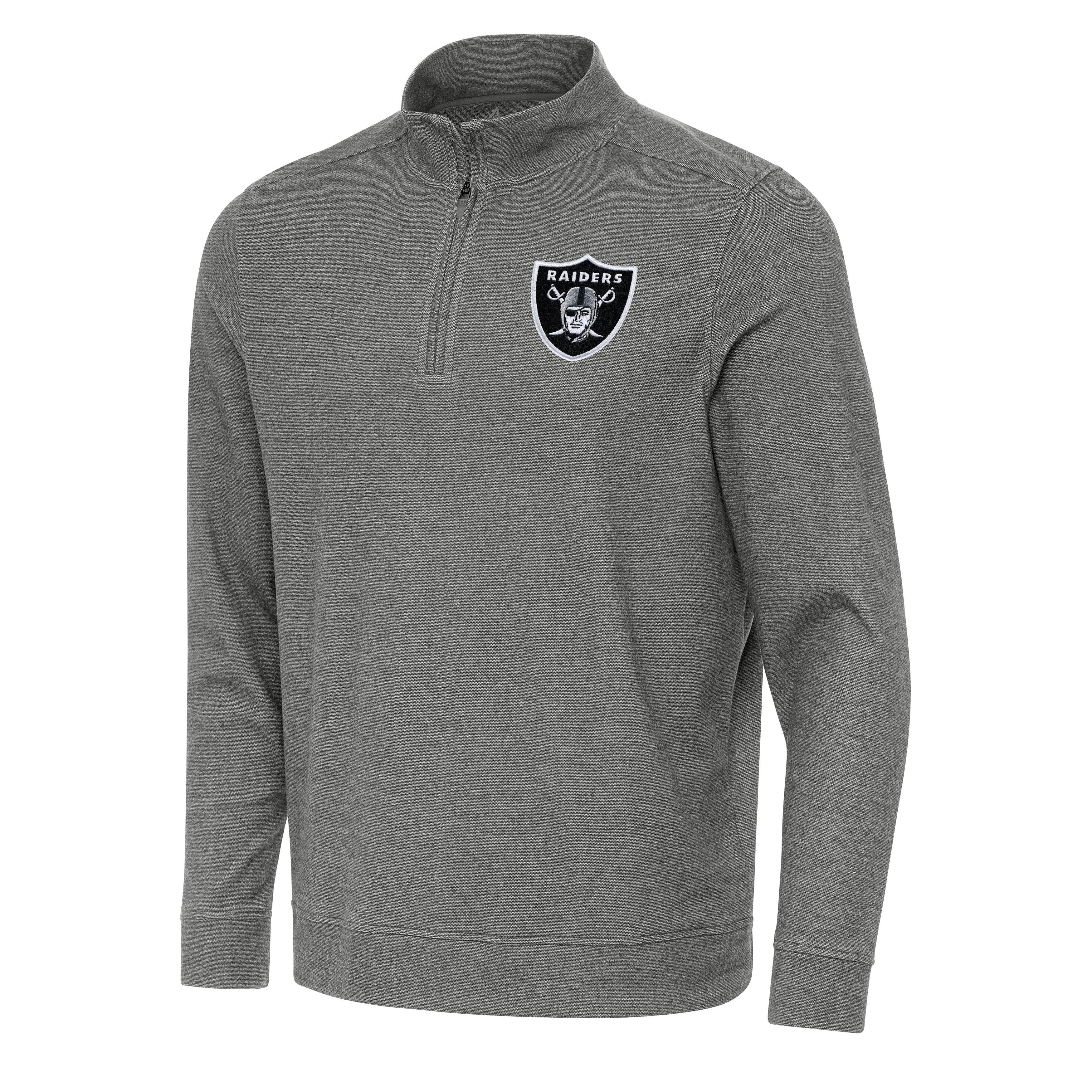 Las Vegas Raiders Subtle Quarter Zip Mock