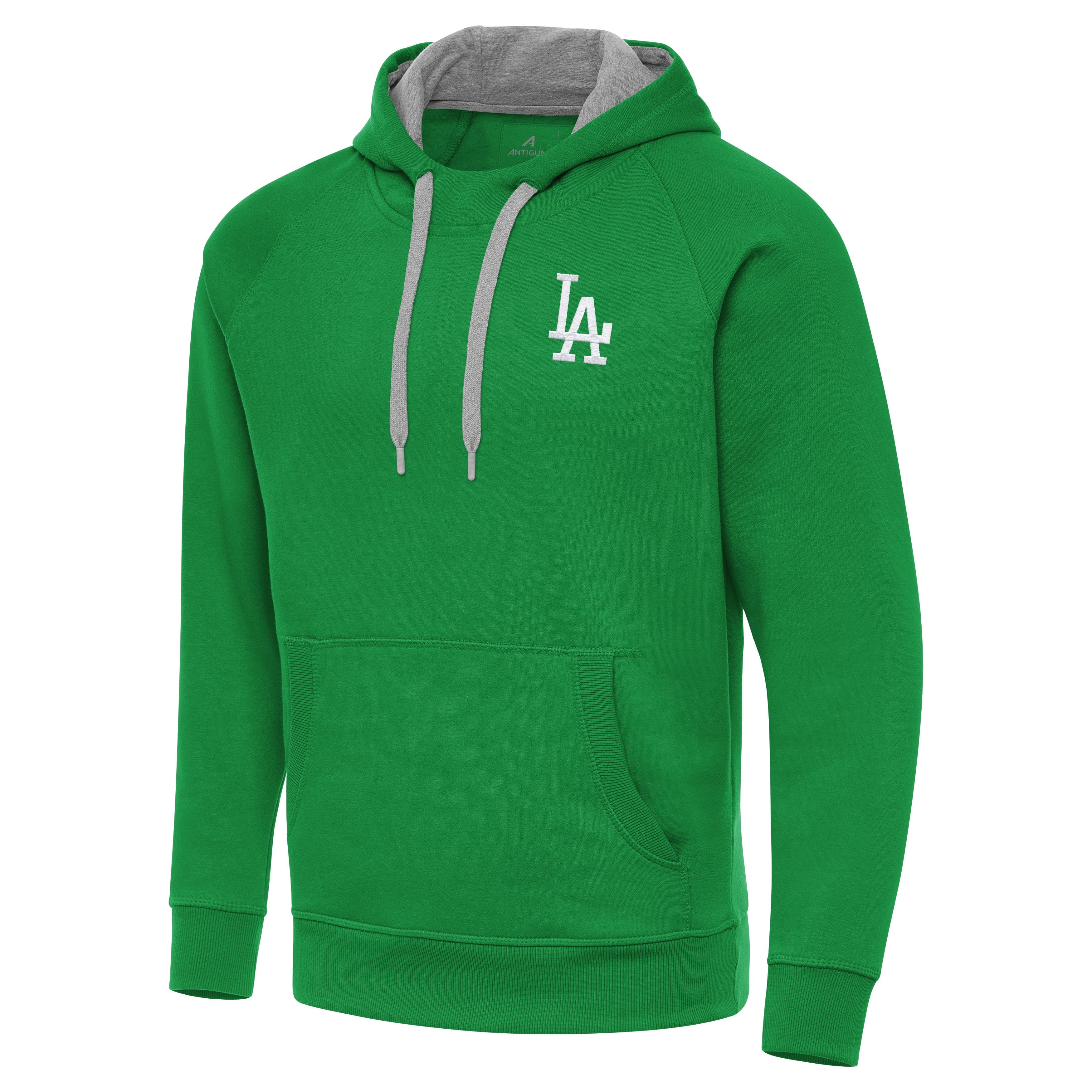Los Angeles Dodgers Victory St Patricks Day White Logo Pullover Hood