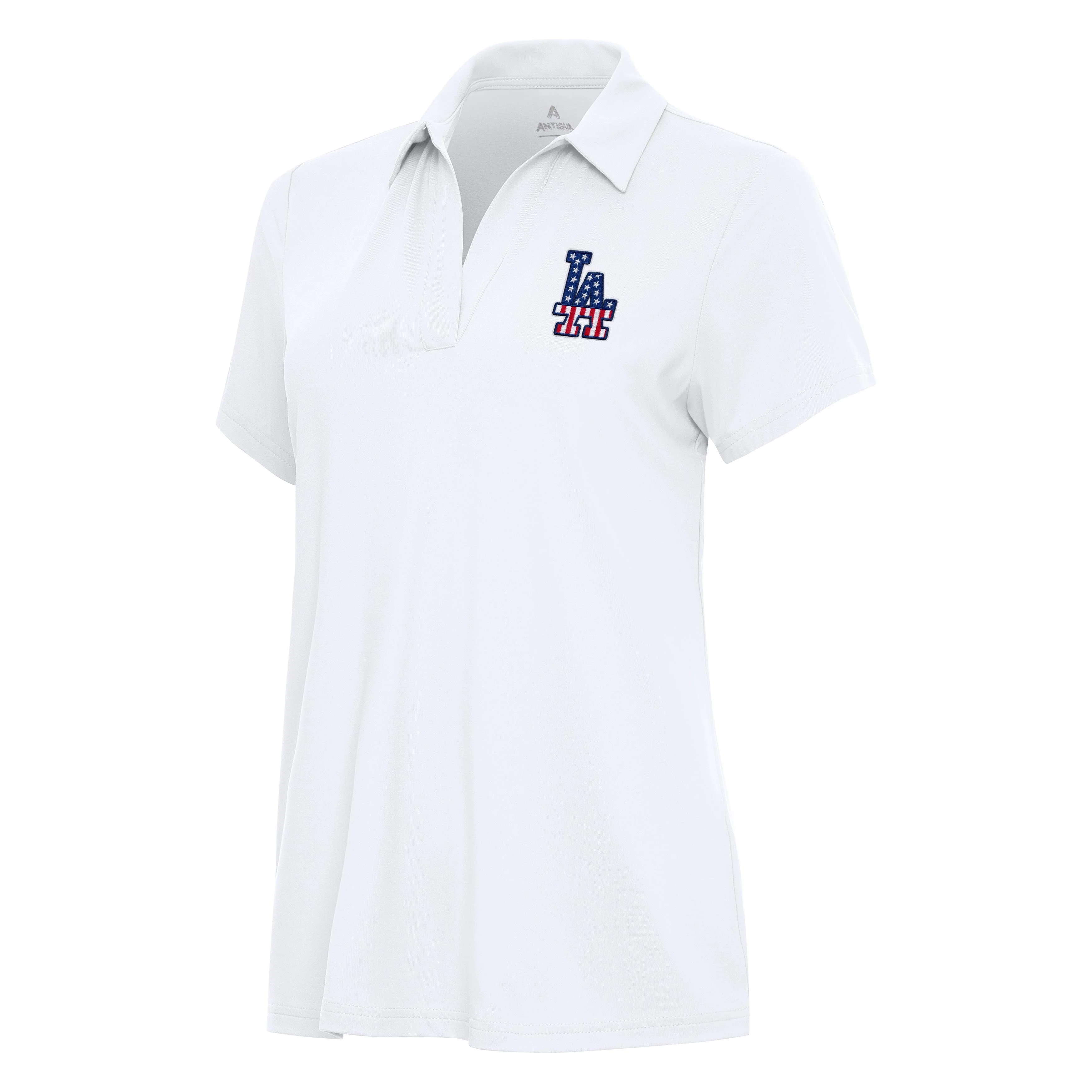 Los Angeles Dodgers Womens Patriotic Logo Polo