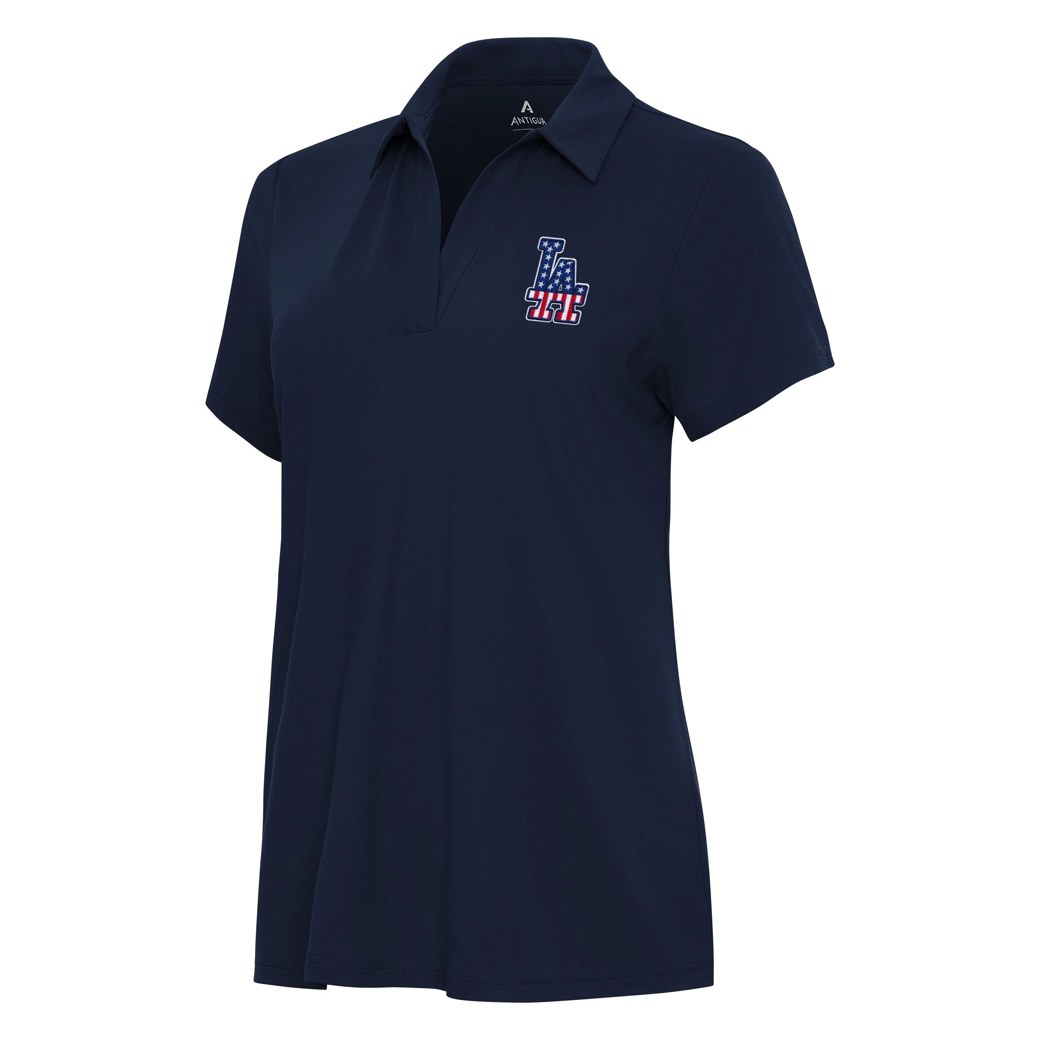 Los Angeles Dodgers Womens Patriotic Logo Polo - Image 2