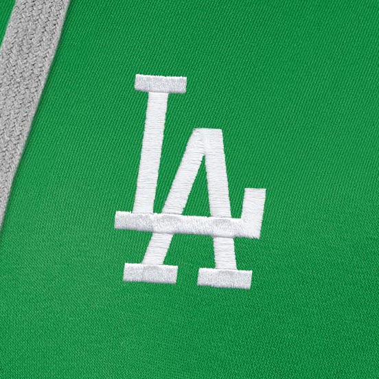 Los Angeles Dodgers Womens Victory St Patricks Day White Logo Pullover Hood - Image 2