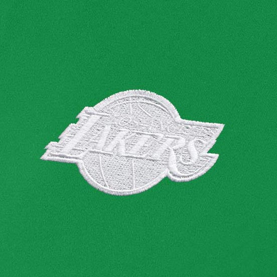 Los Angeles Lakers Womens Intent St Patricks Day White Logo Quarter Zip Pullover - Image 2