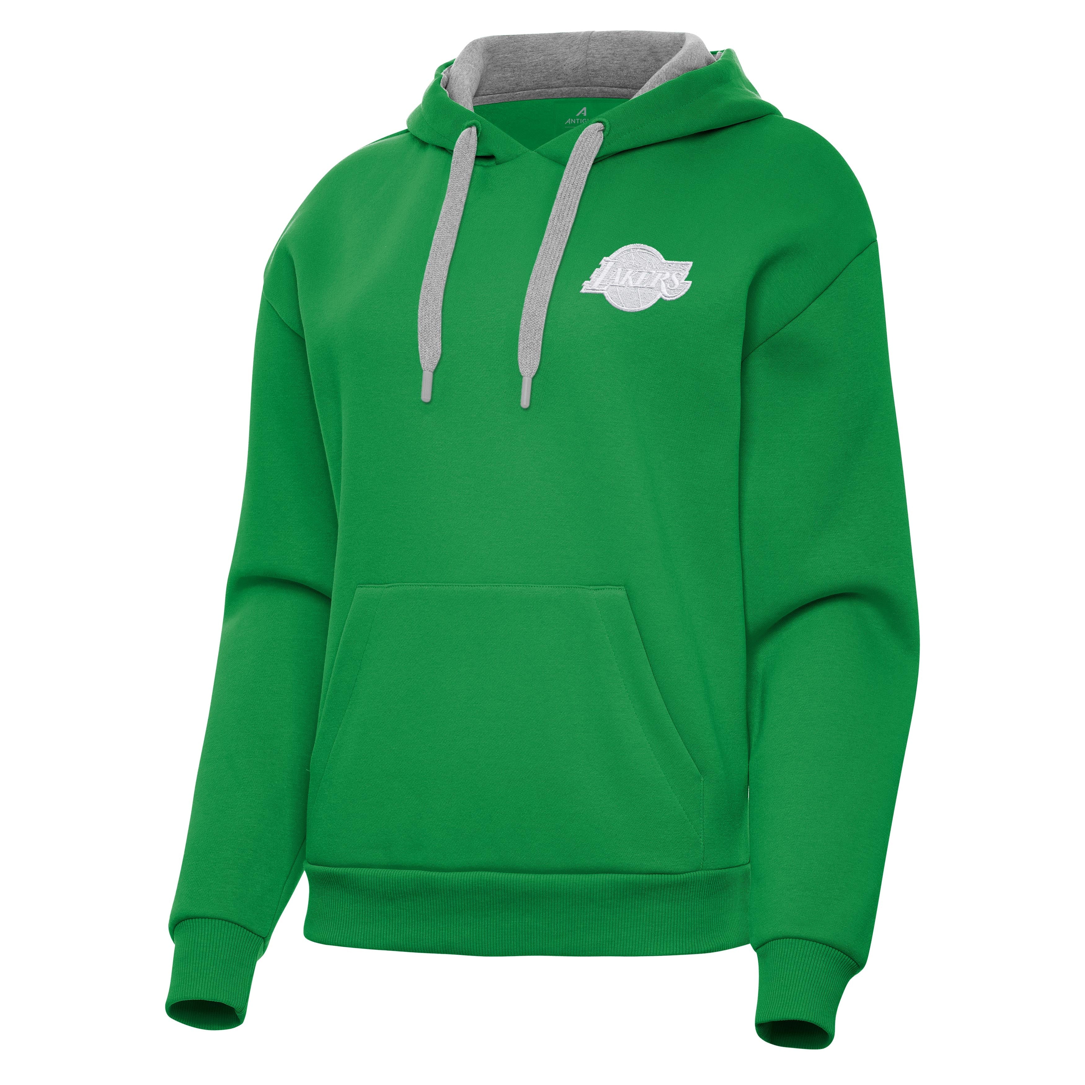 Los Angeles Lakers Womens Victory St Patricks Day White Logo Pullover Hood