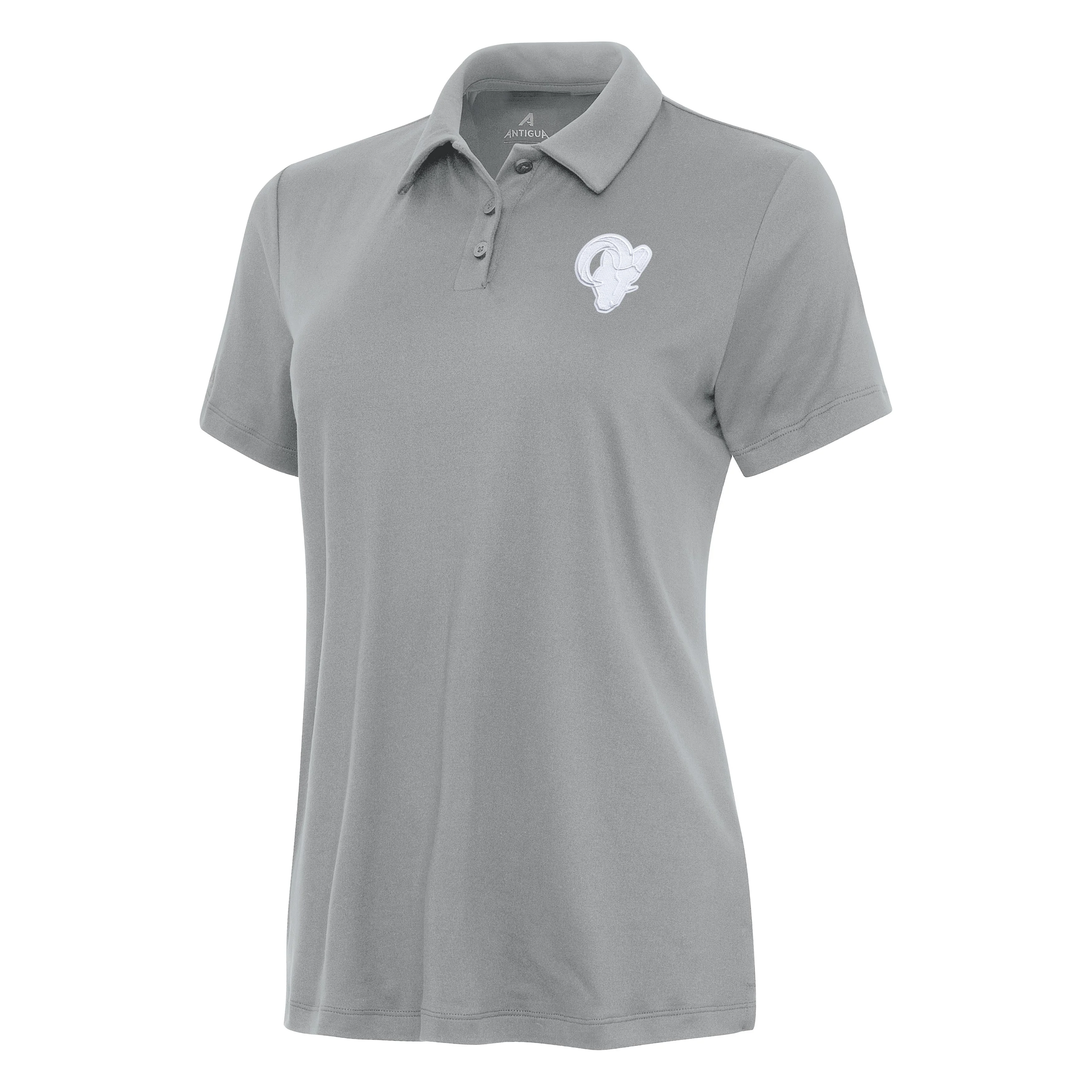 Los Angeles Rams Womens Reprocess White Logo Polo - Image 2