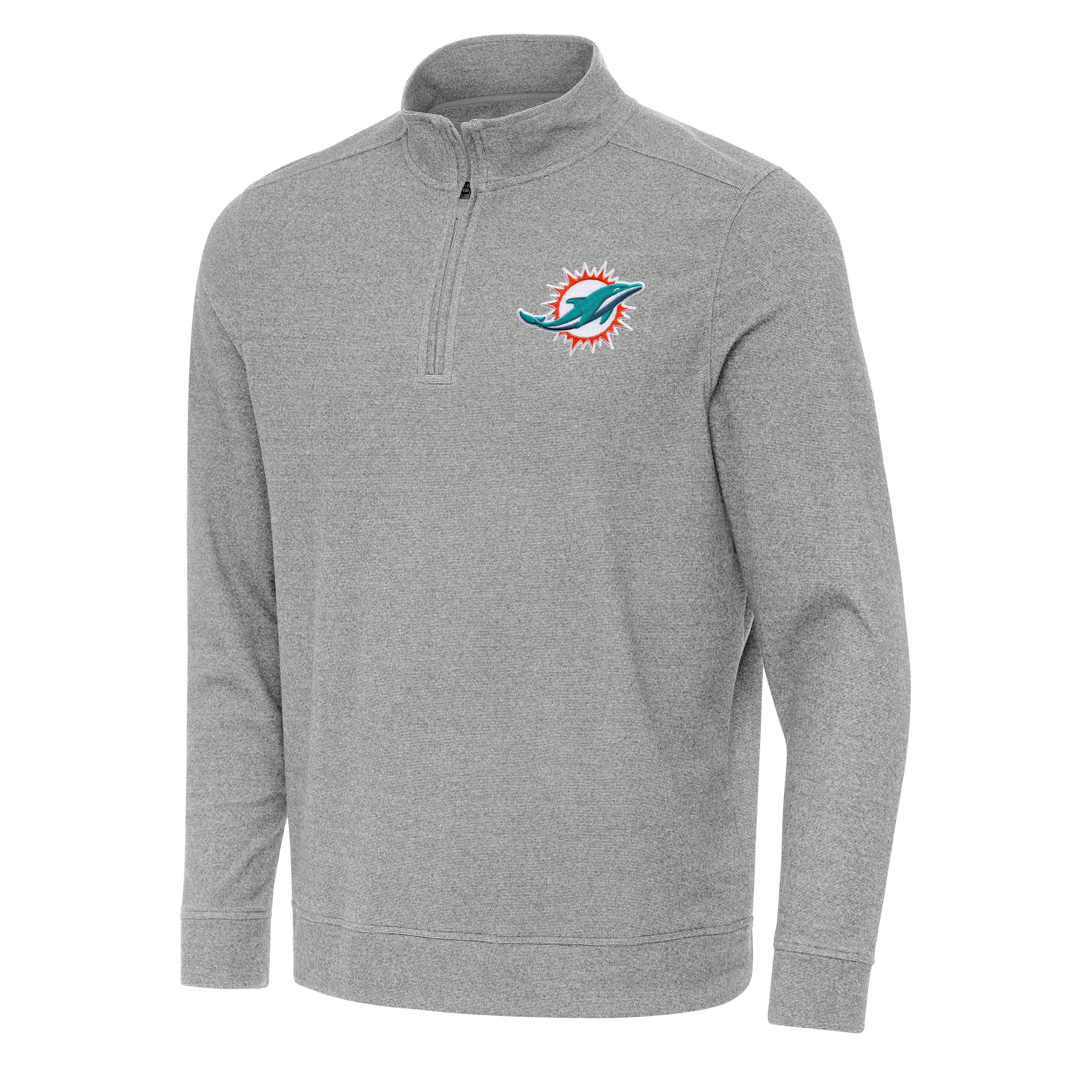 Miami Dolphins Subtle Quarter Zip Mock