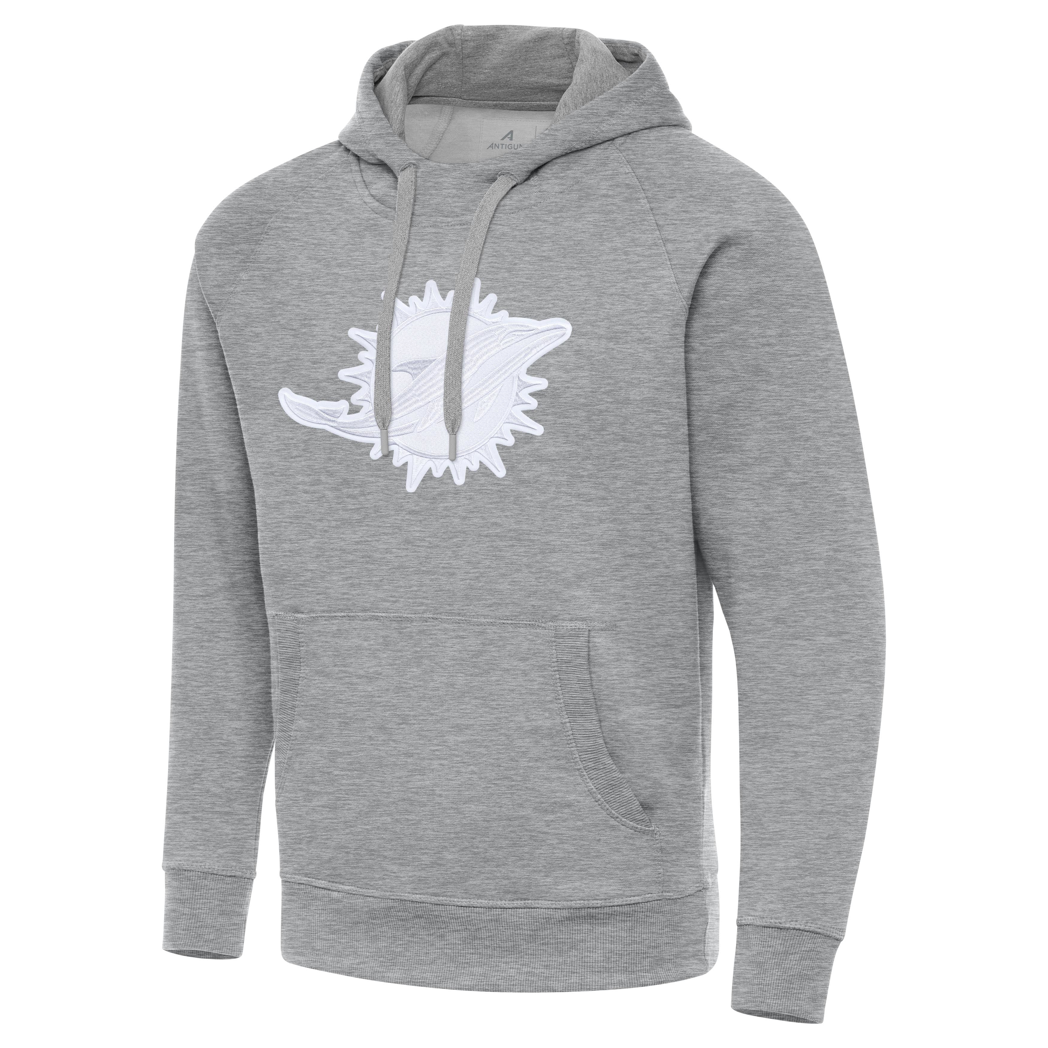 Miami Dolphins Victory Full Front Logo Pullover Hood - Image 2