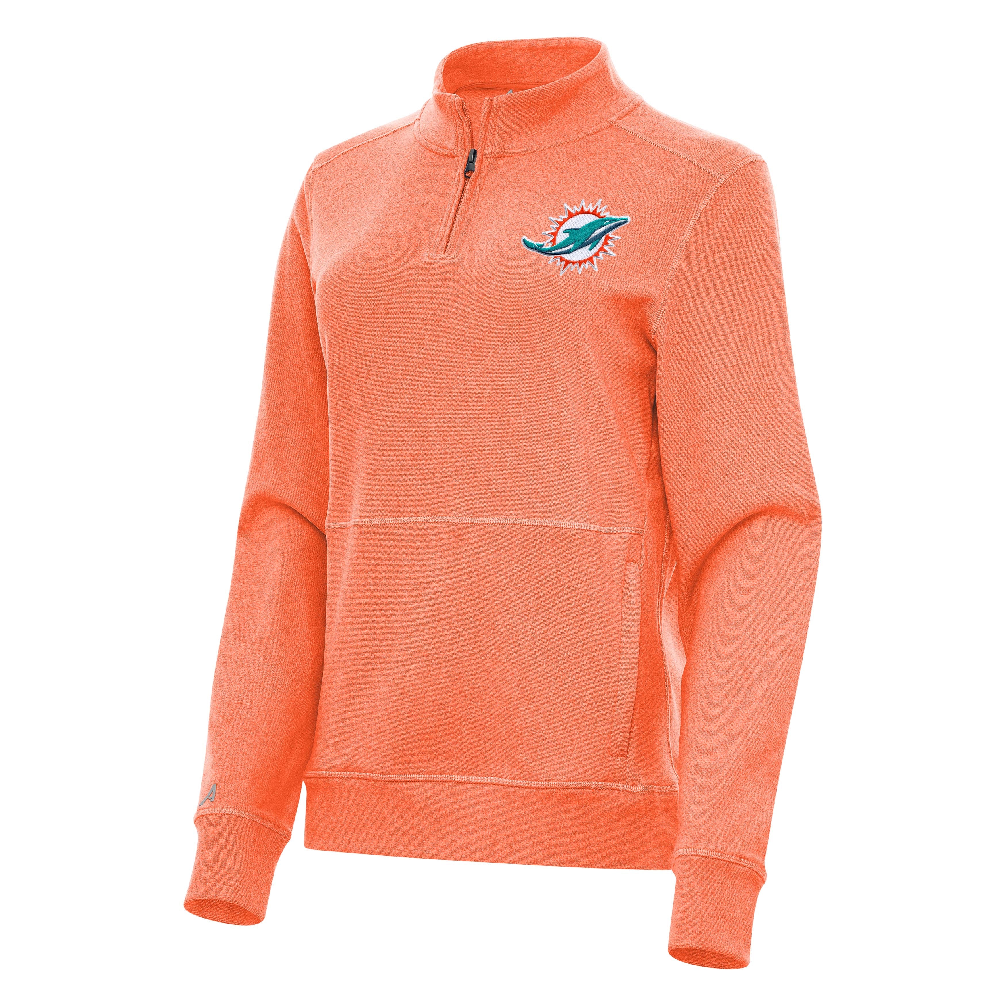 Miami Dolphins Womens Crush Quarter Zip Pullover