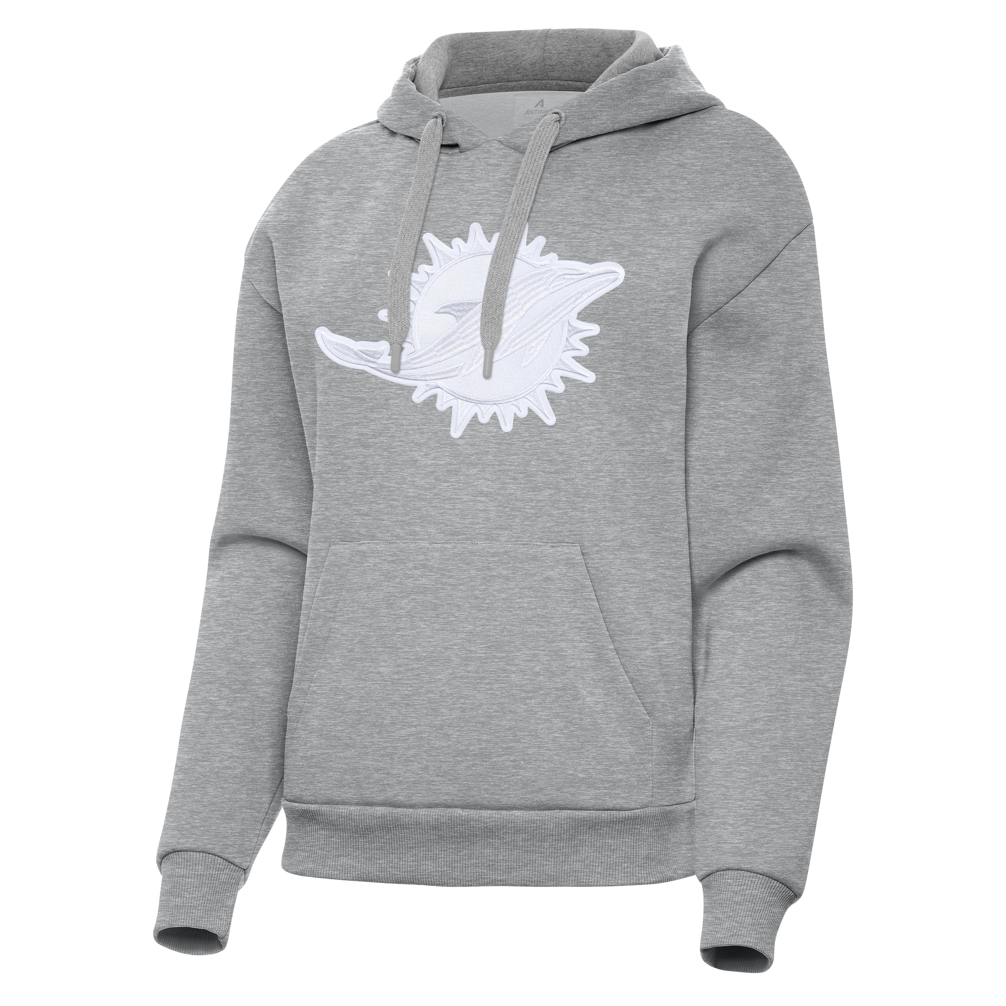 Miami Dolphins Womens Victory Full Front Logo Pullover Hood - Image 2
