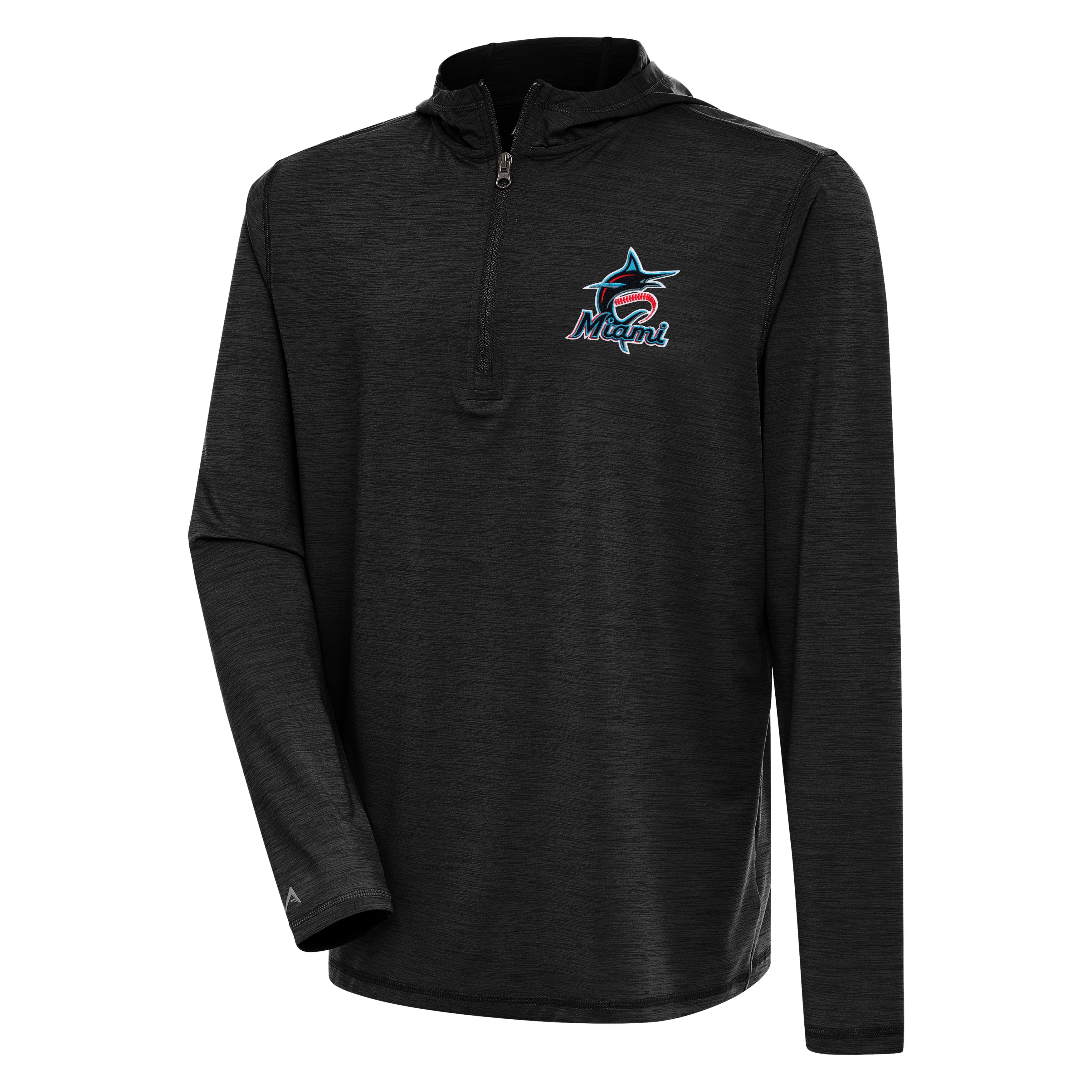 Miami Marlins Tidy Hooded Quarter Zip Pullover