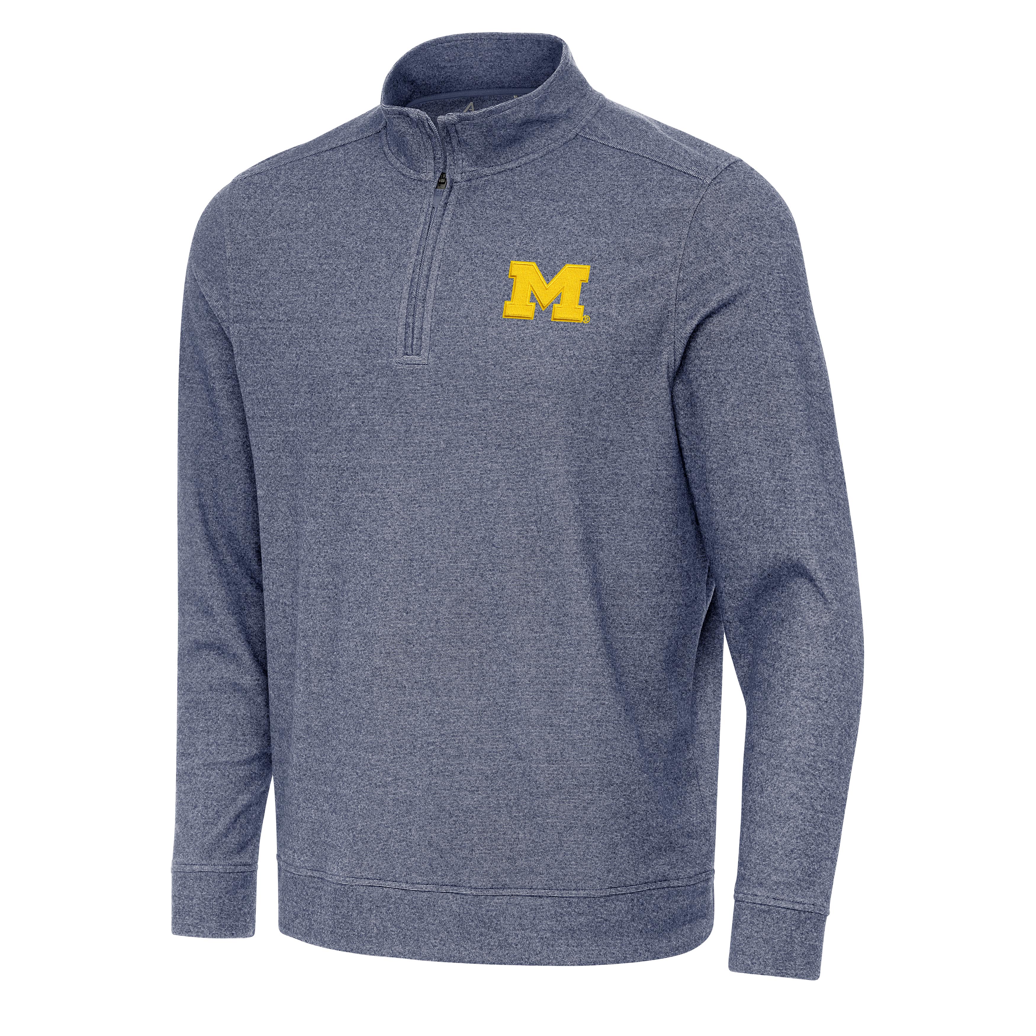 Michigan Wolverines Subtle Quarter Zip Mock