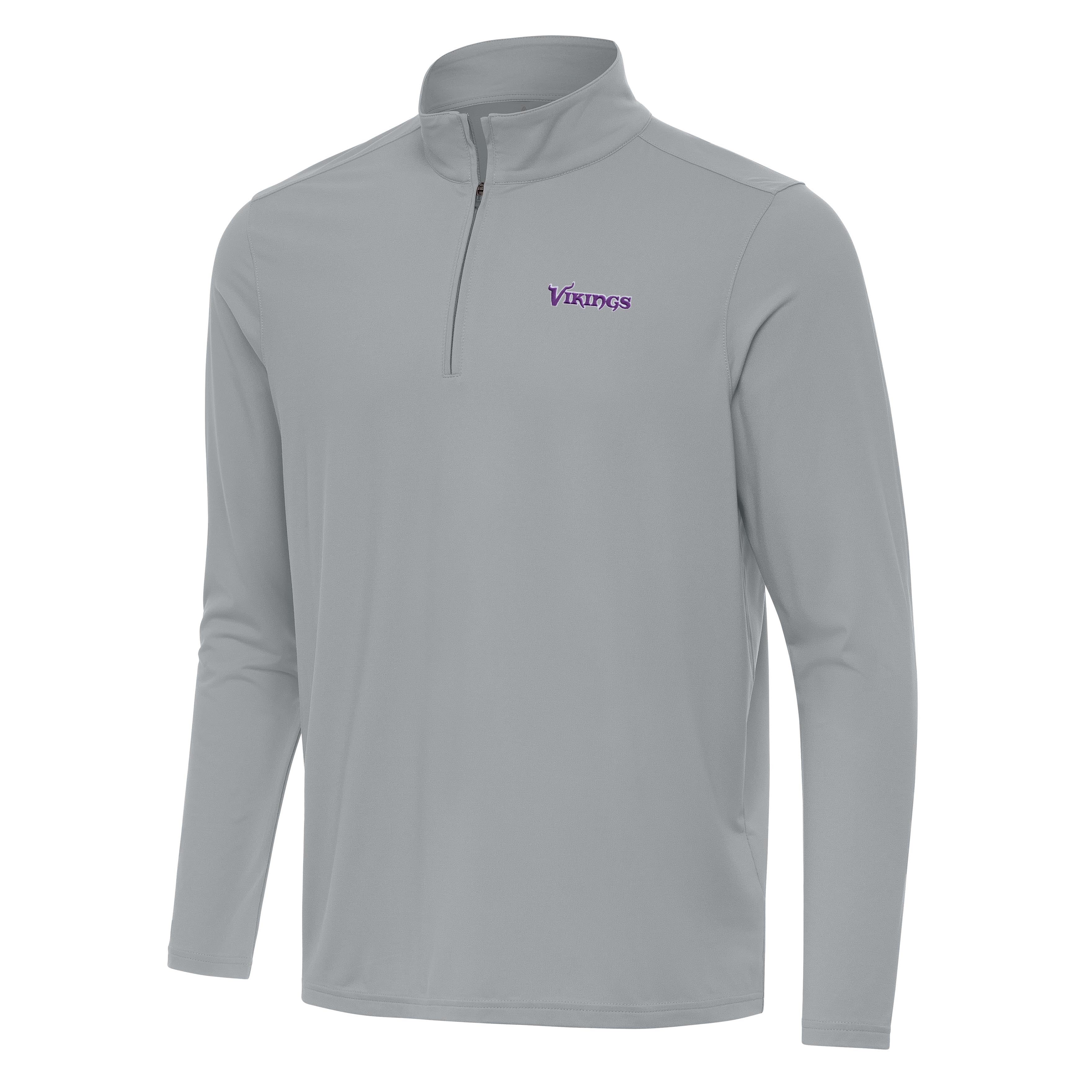 Minnesota Vikings Throwback Intent Quarter Zip Pullover - Image 2