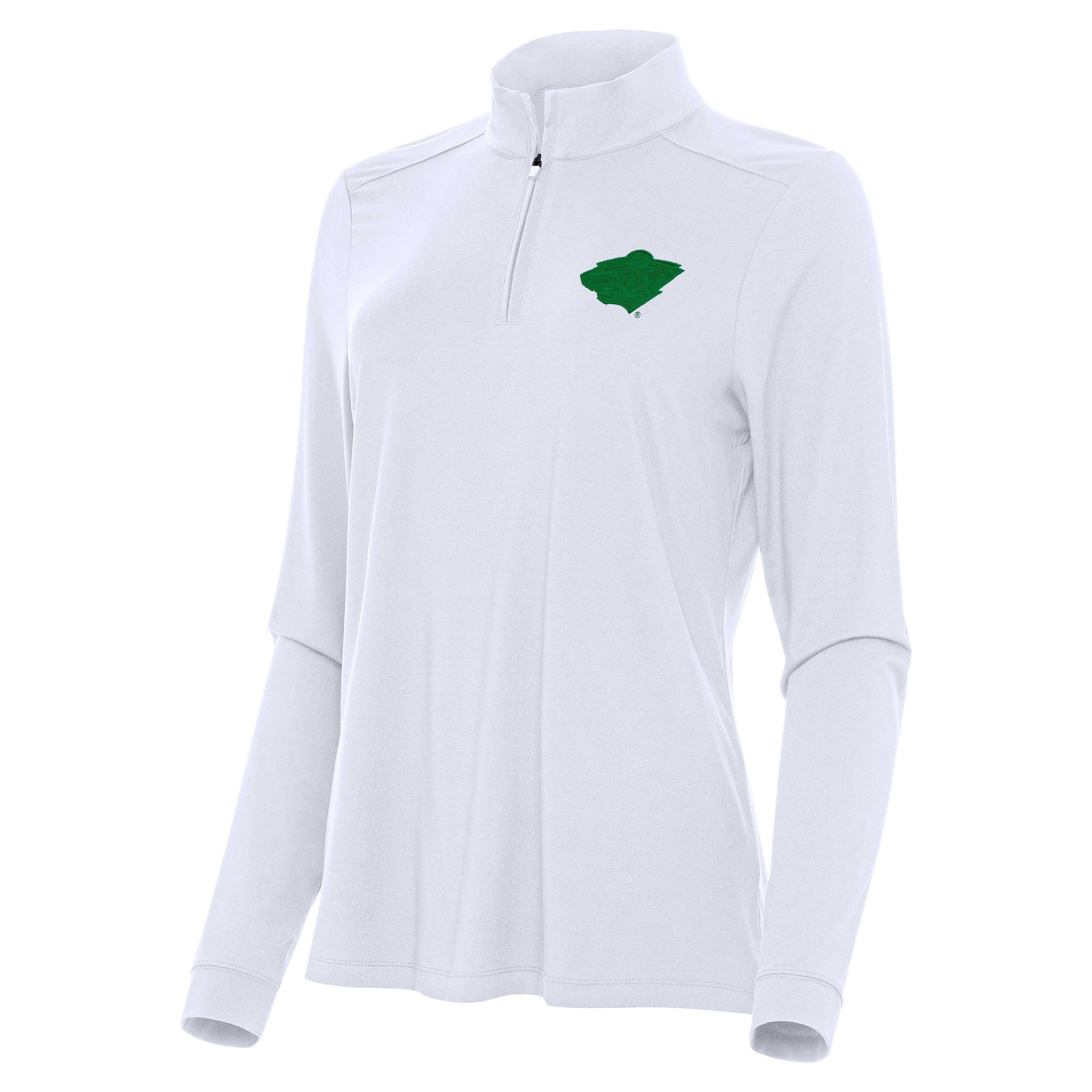 Minnesota Wild Womens Intent St Patricks Day Quarter Zip Pullover - Image 3