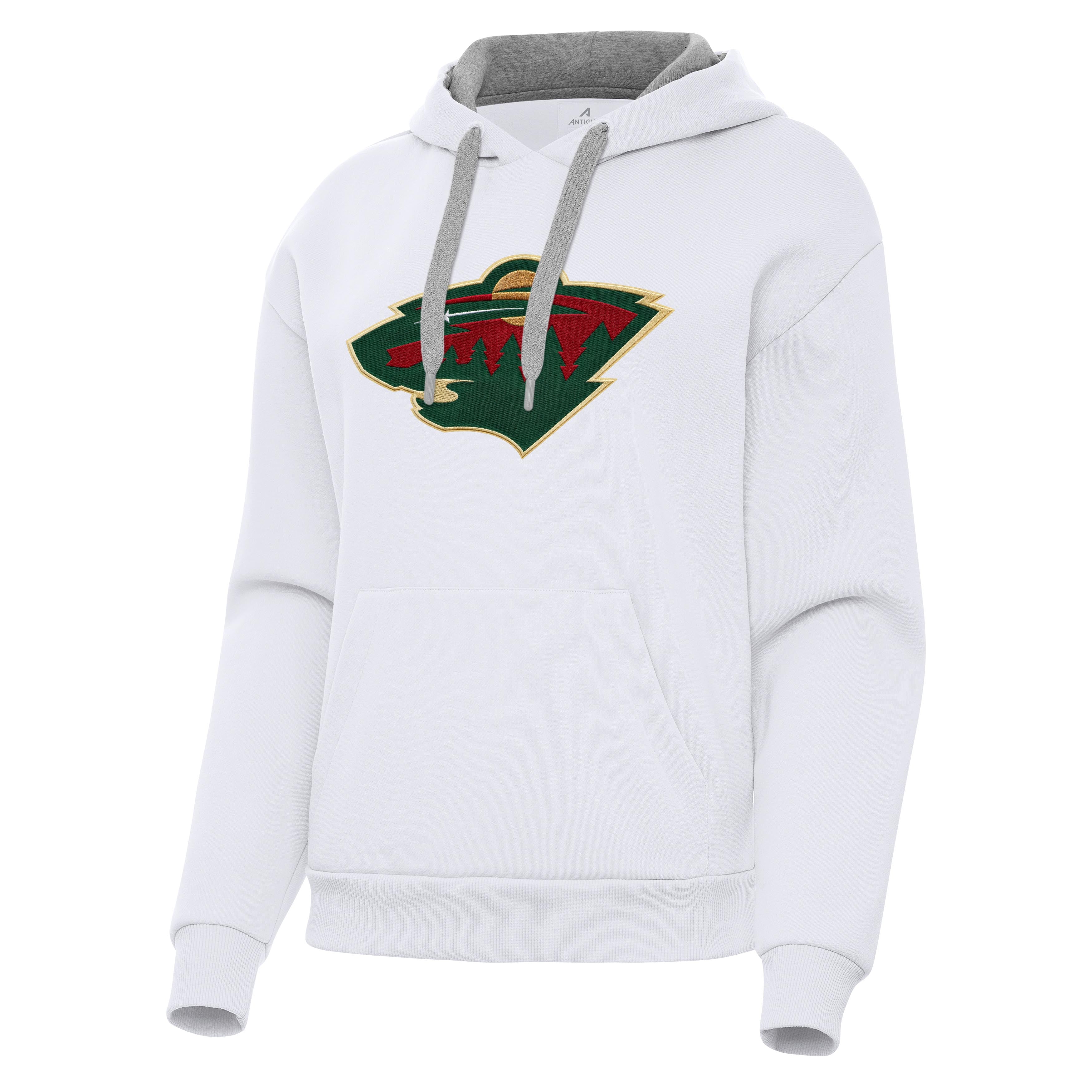 Minnesota Wild Womens Victory Full Front Logo Pullover Hood