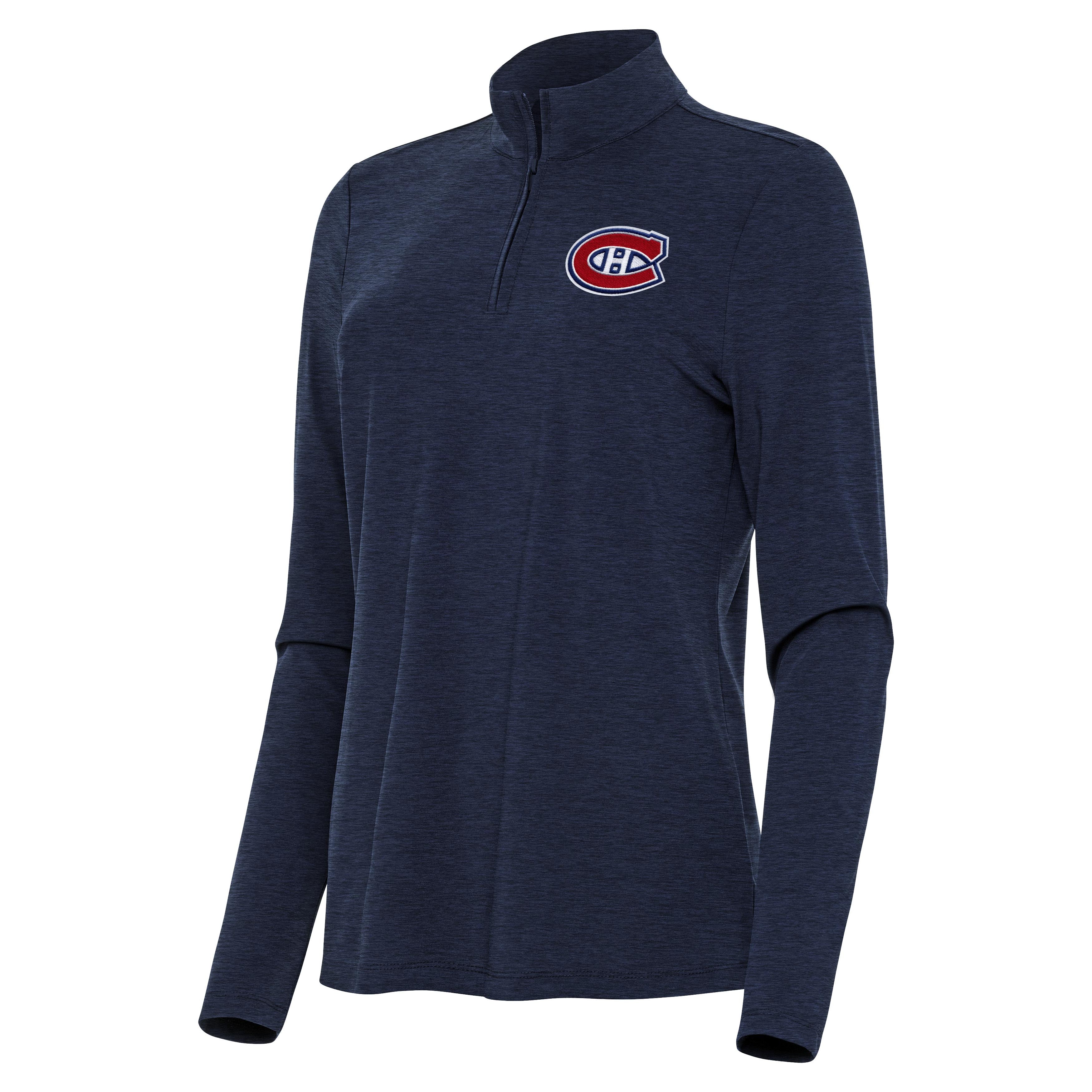 Montreal Canadiens Womens Bright Quarter Zip Pullover - Image 2