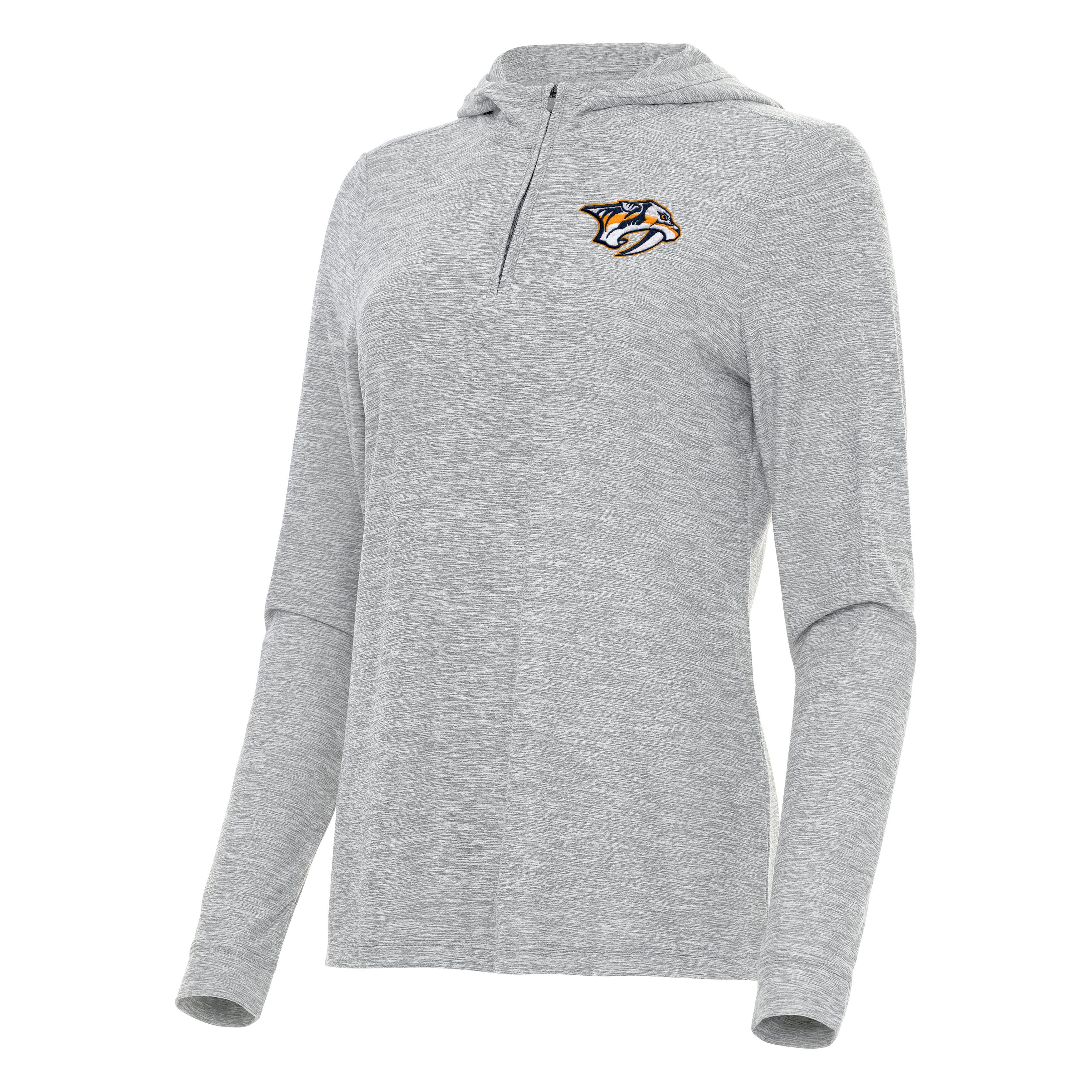 Nashville Predators Womens Daybreak Quarter Zip Pullover Hood - Image 3