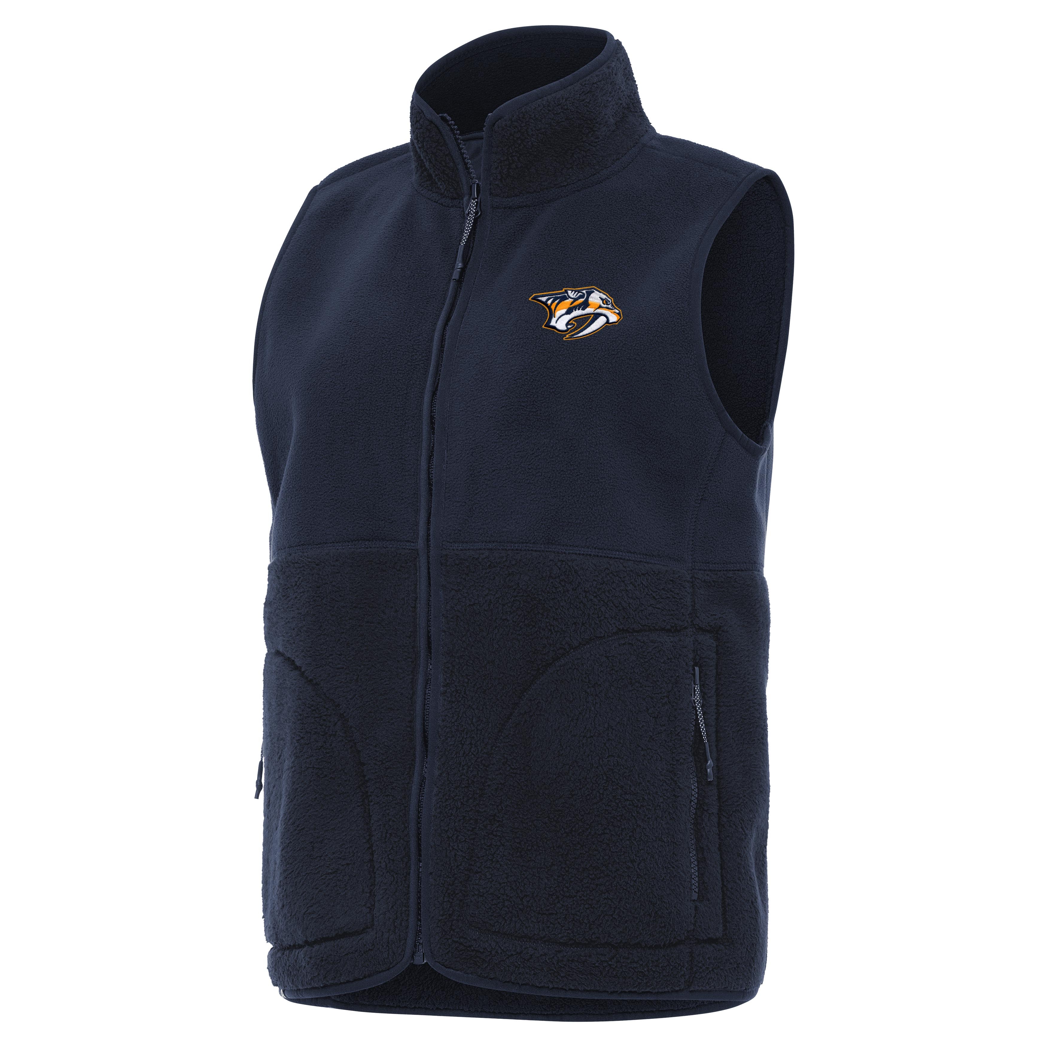 Nashville Predators Womens Nostalgic Full Zip Vest