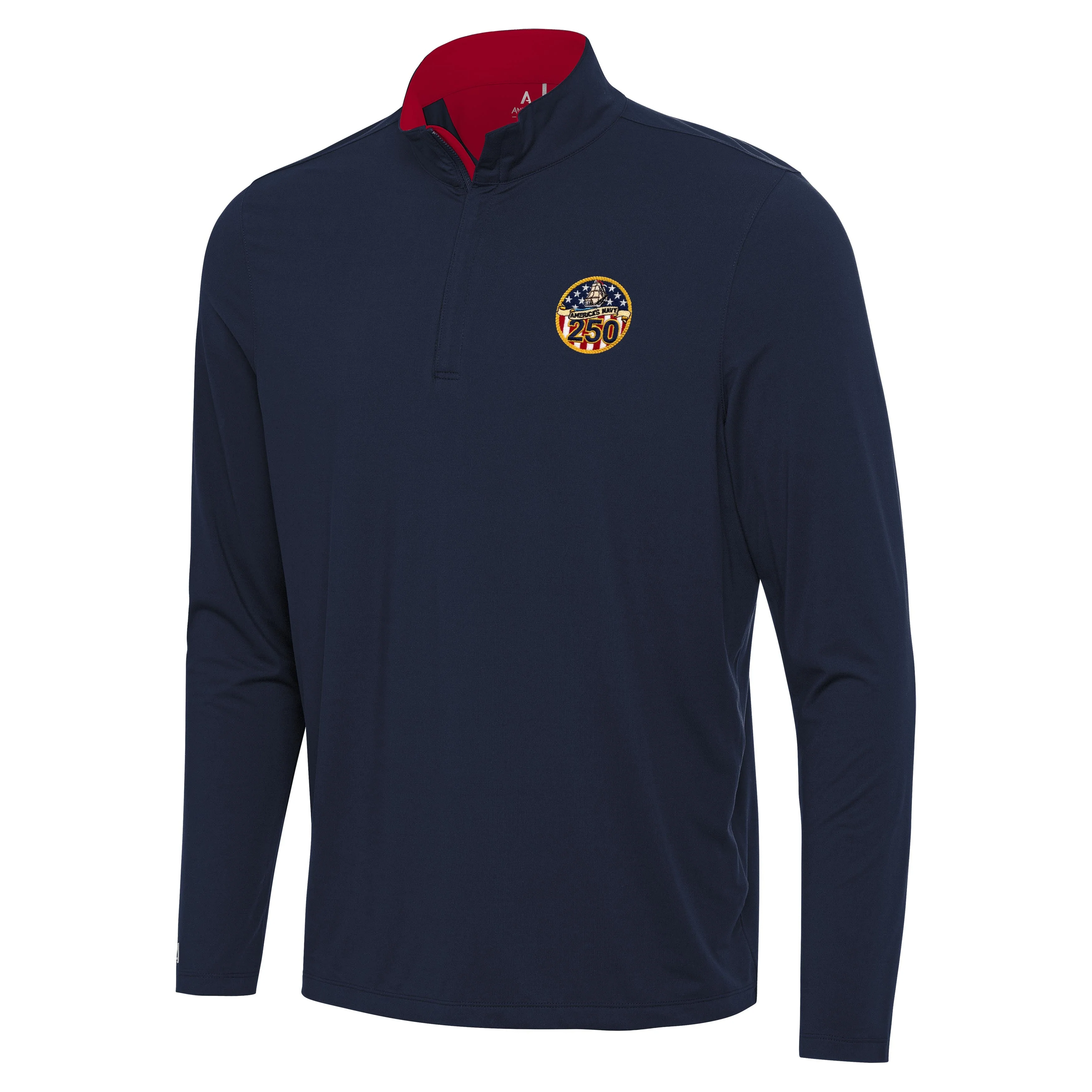 Navy 250th Anniversary Content Quarter Zip Pullover
