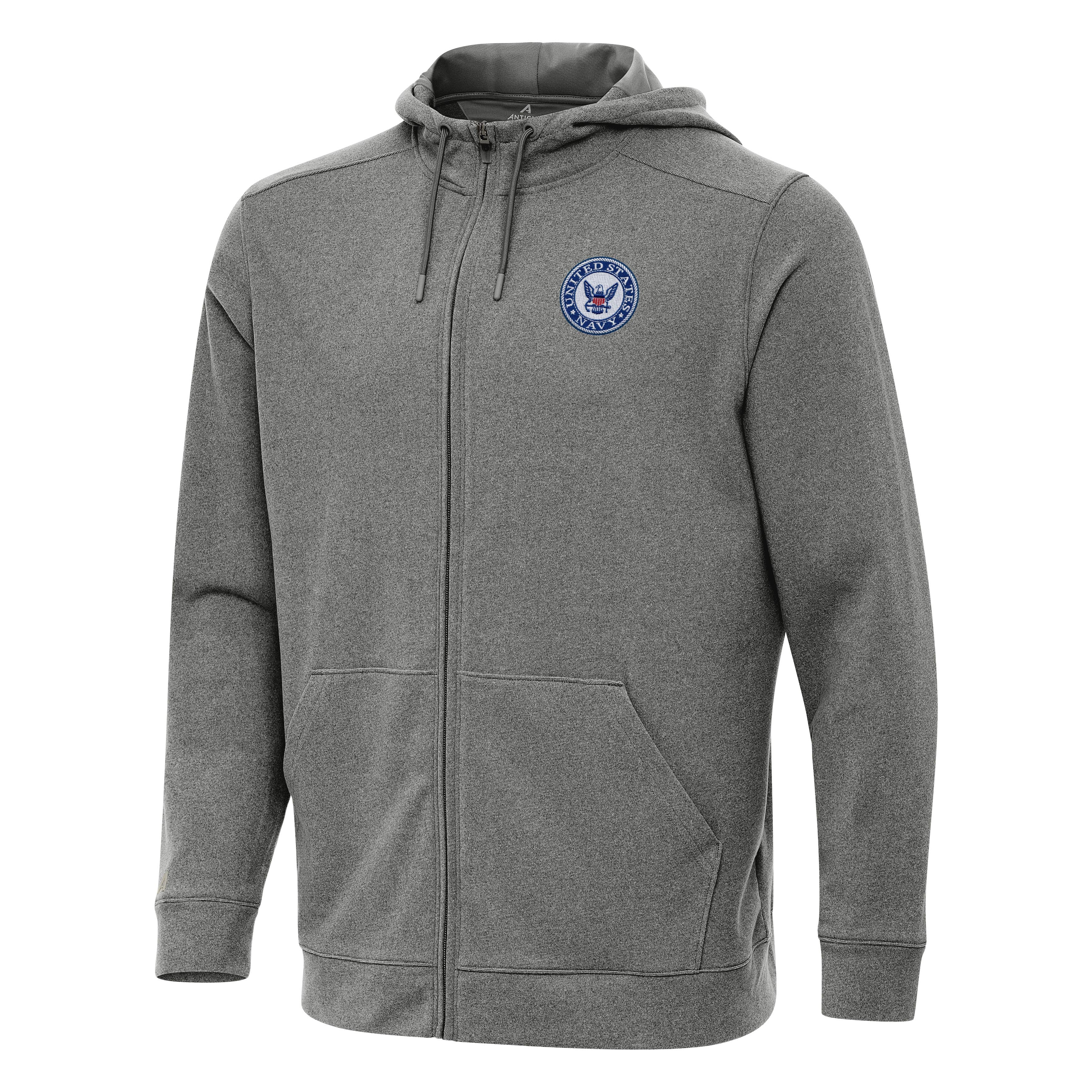 Navy Effortless Full Zip Hood - Image 3