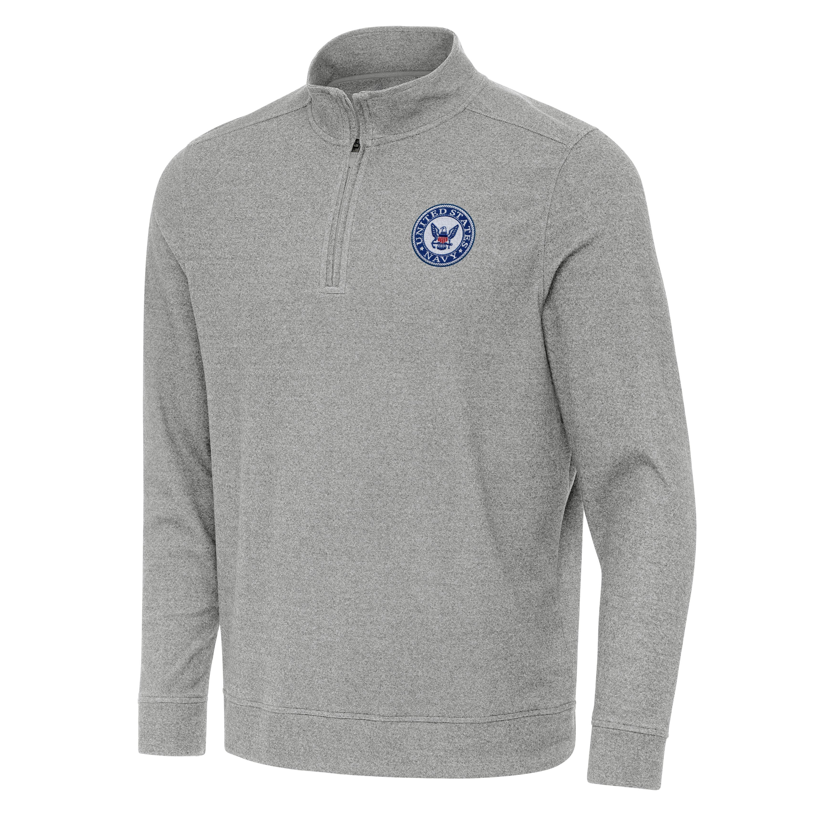 Navy Subtle Quarter Zip Mock