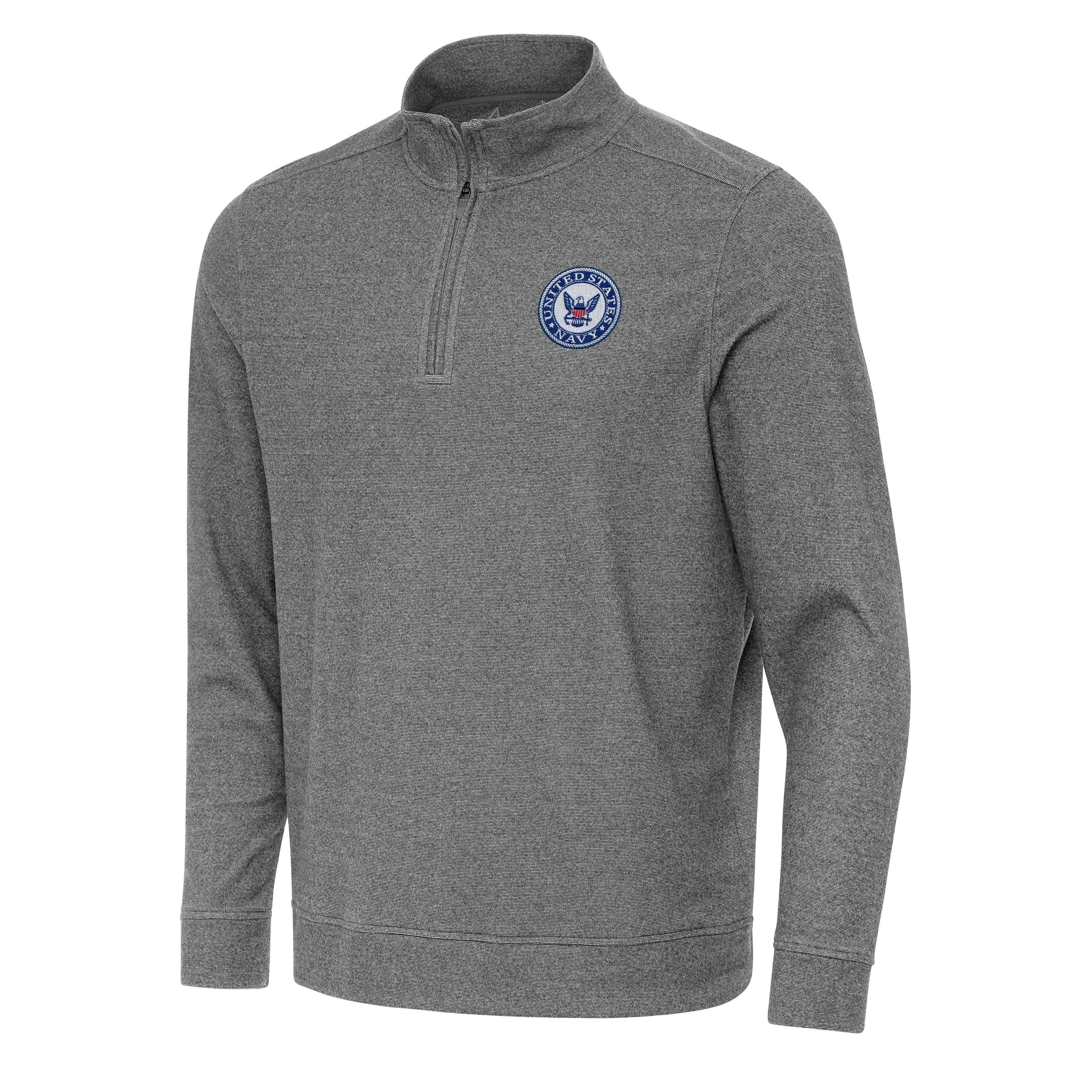 Navy Subtle Quarter Zip Mock - Image 3