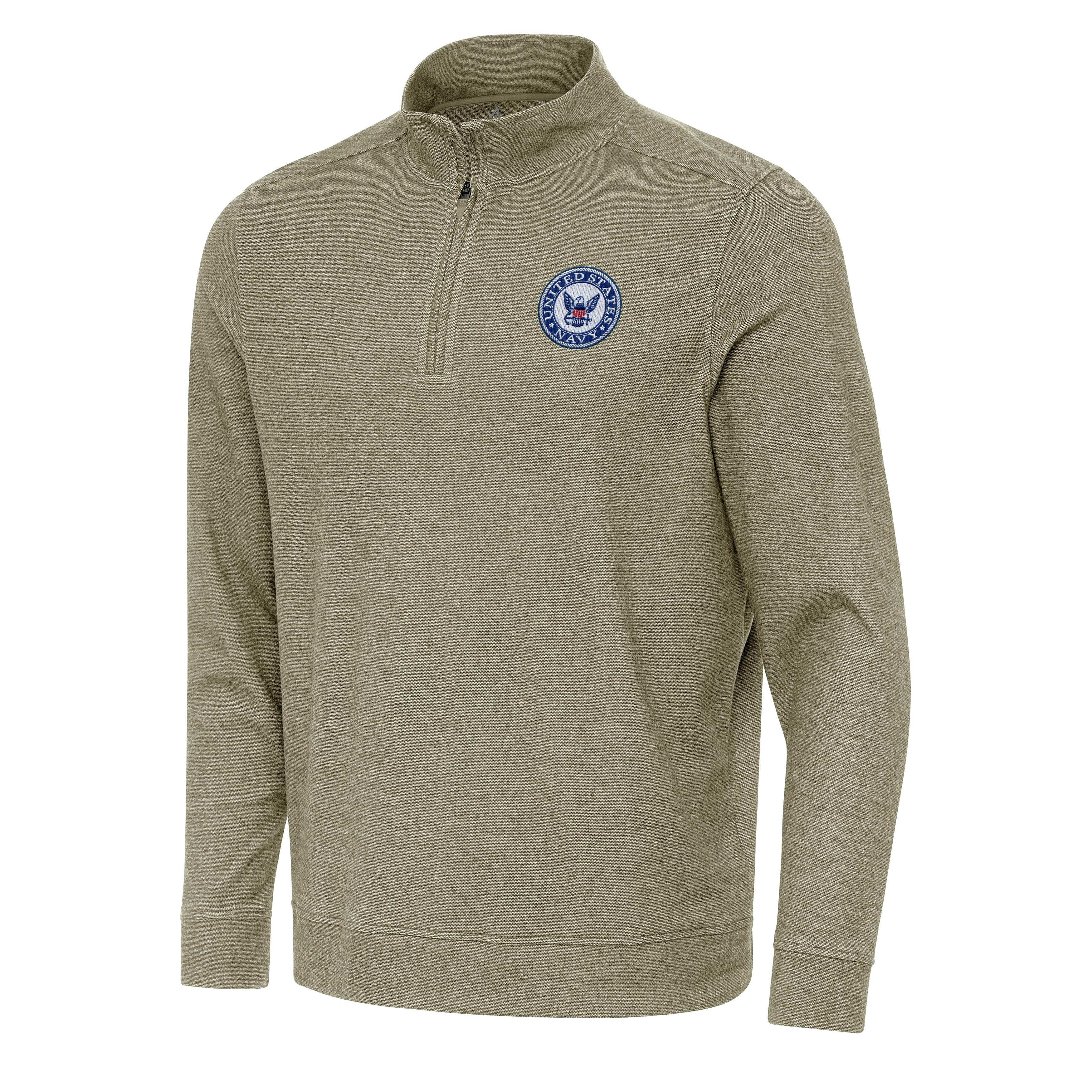 Navy Subtle Quarter Zip Mock - Image 4