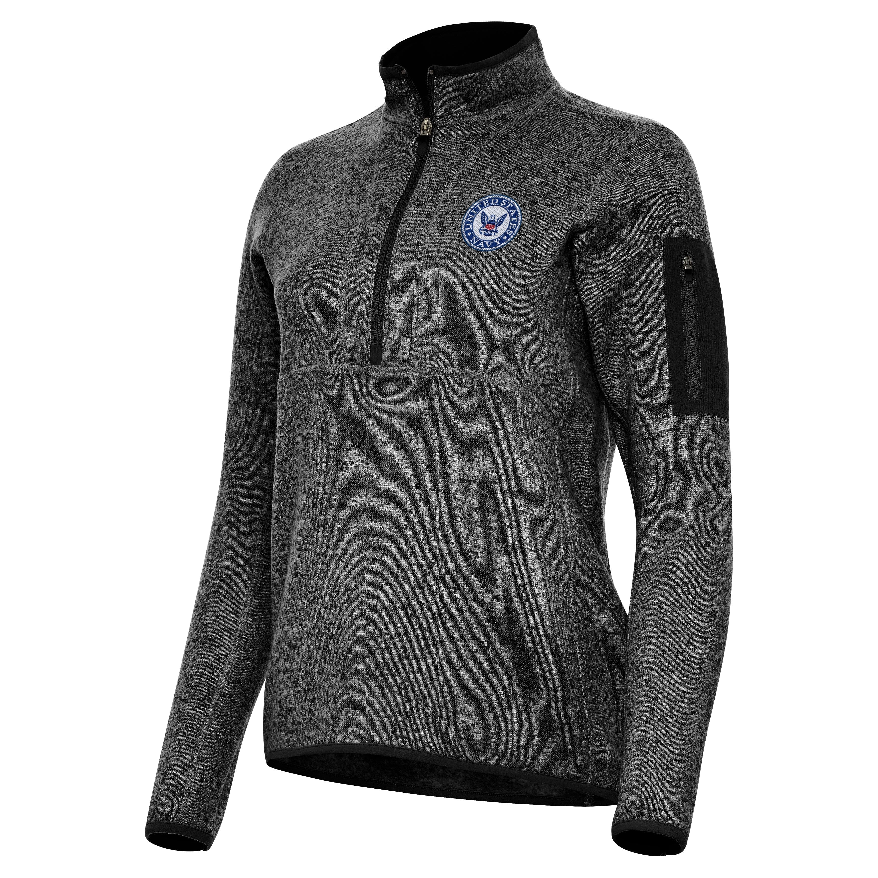 Navy Womens Fortune Half Zip Pullover - Image 3
