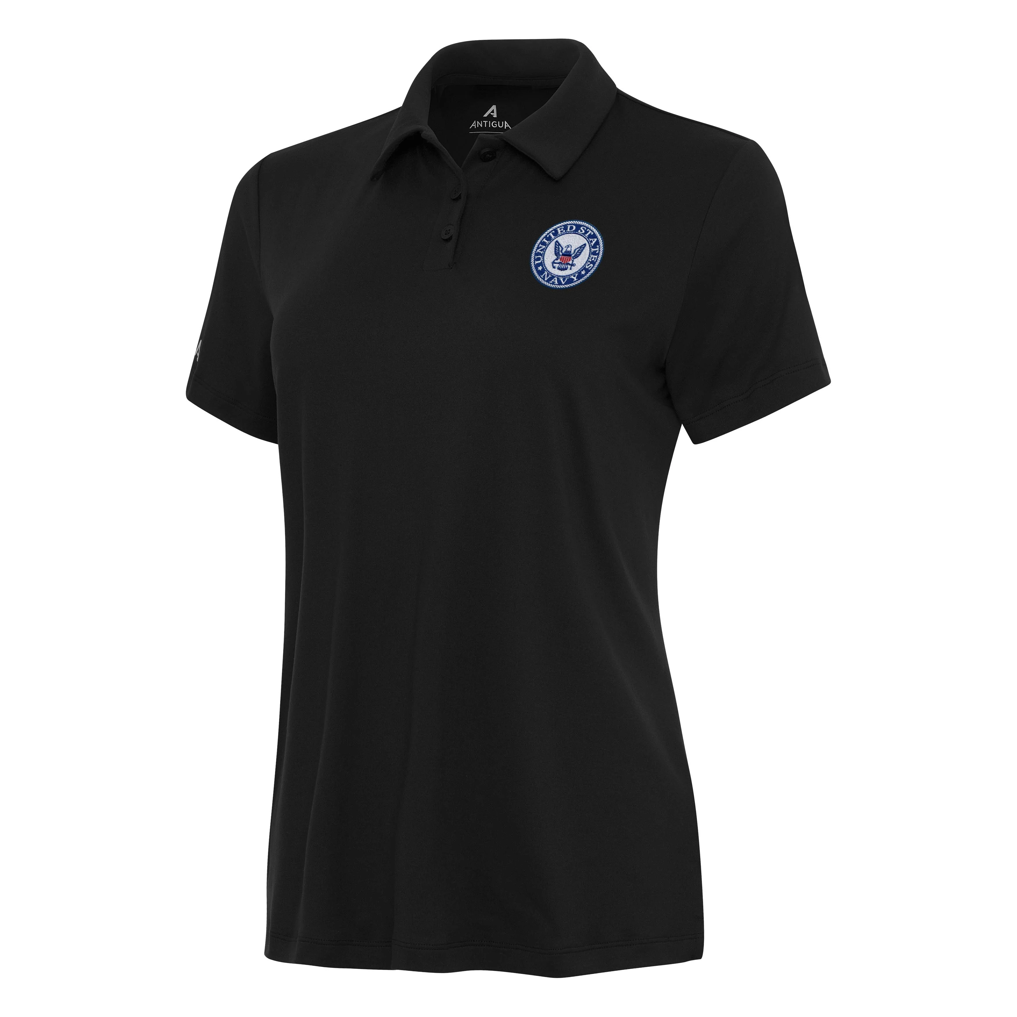 Navy Womens Reprocess Polo - Image 3