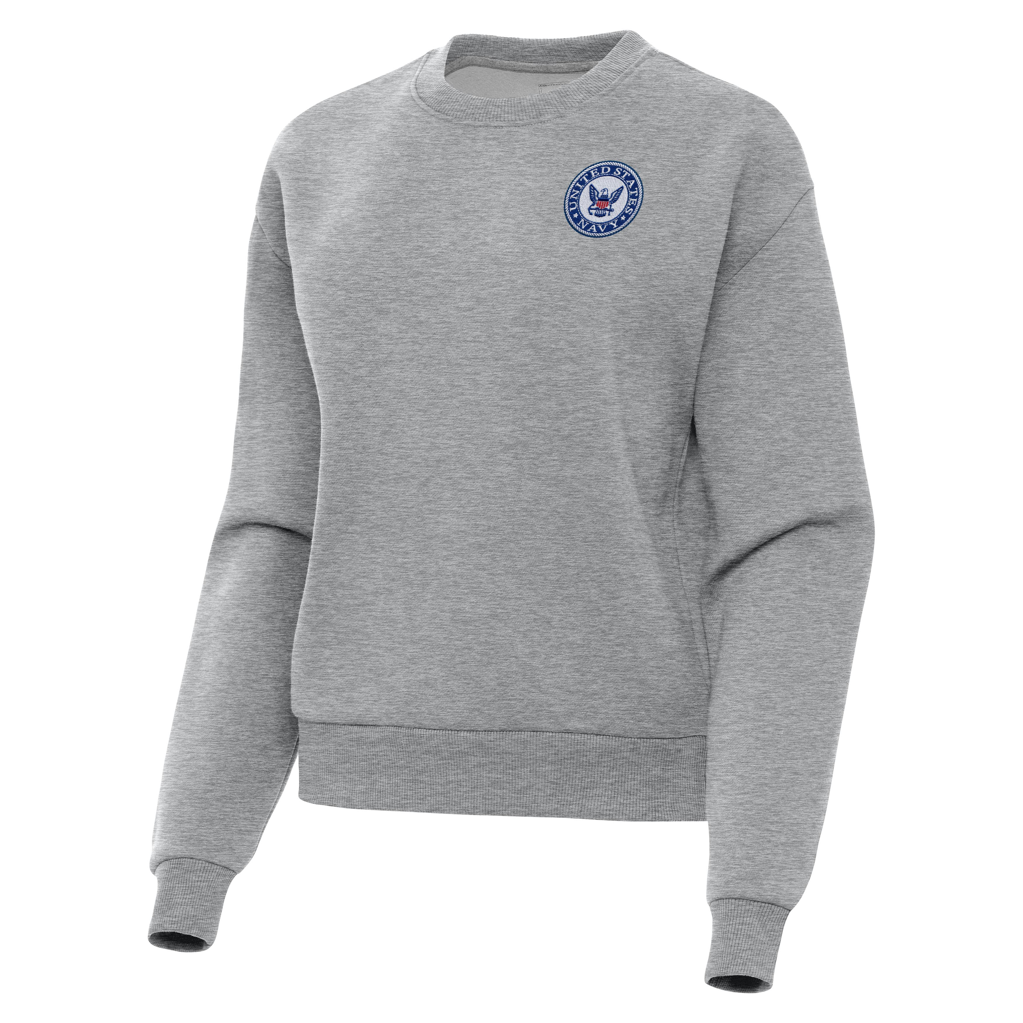 Navy Womens Victory Crew Fleece - Image 4