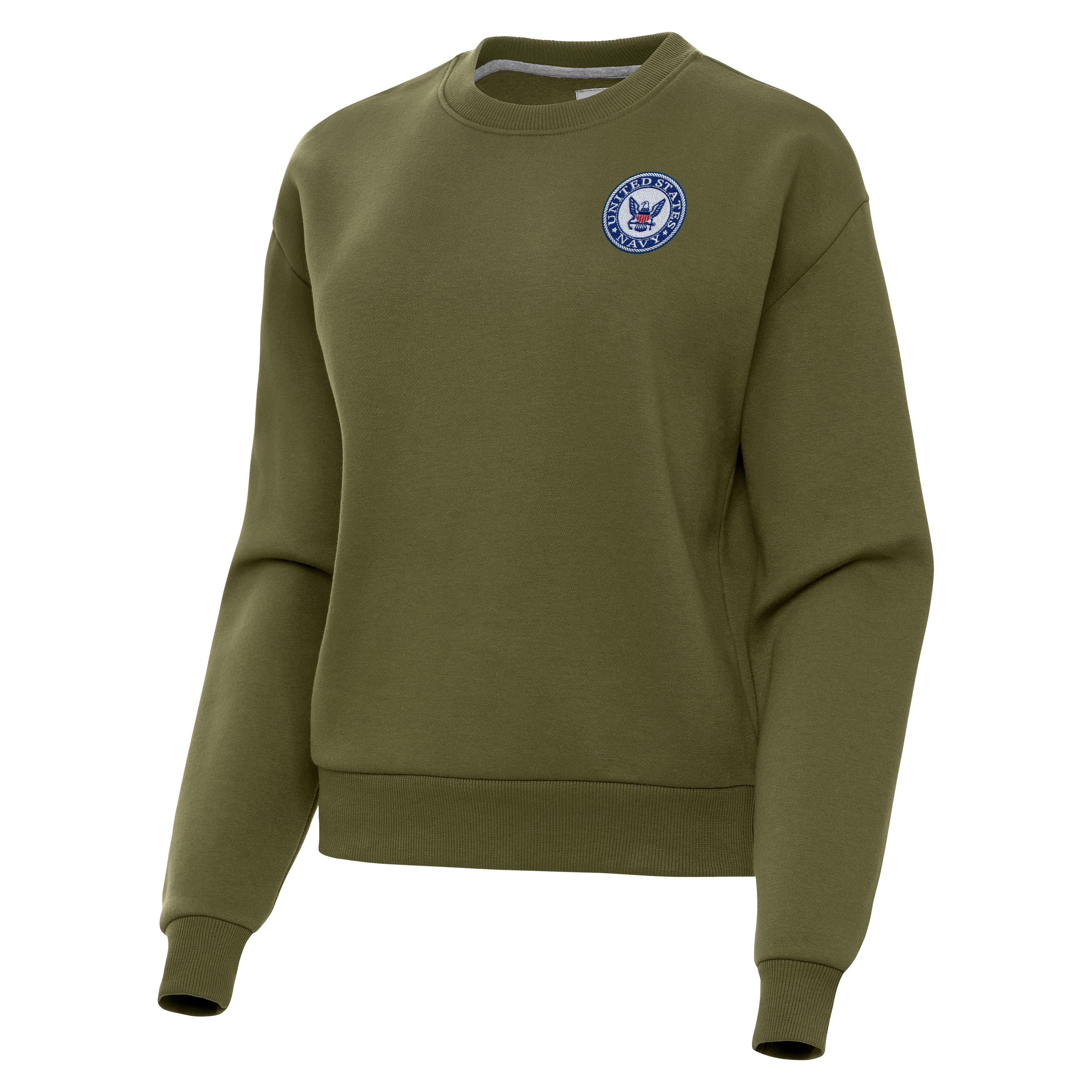 Navy Womens Victory Crew Fleece - Image 6