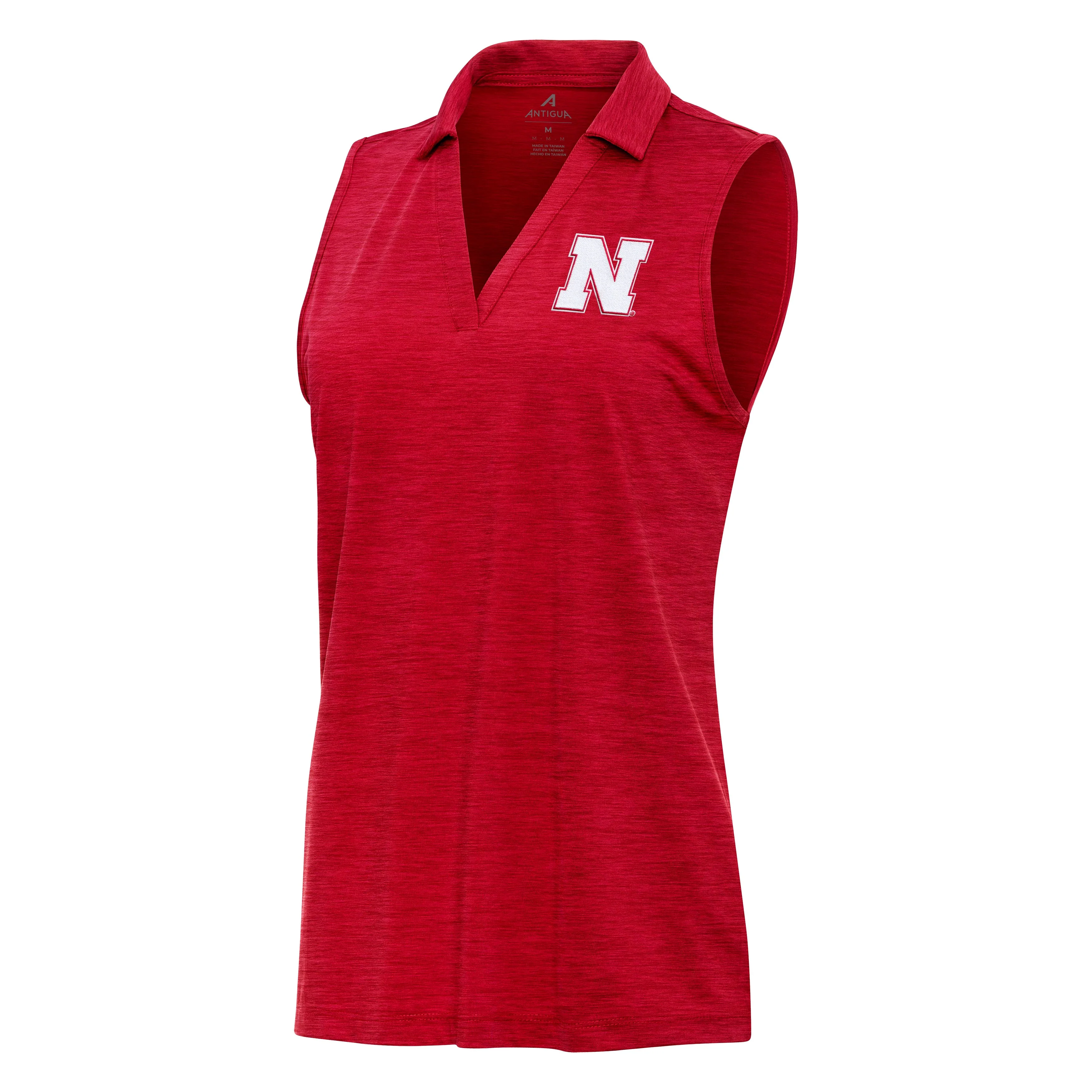 Nebraska Cornhuskers Womens Layout Sleeveless Polo