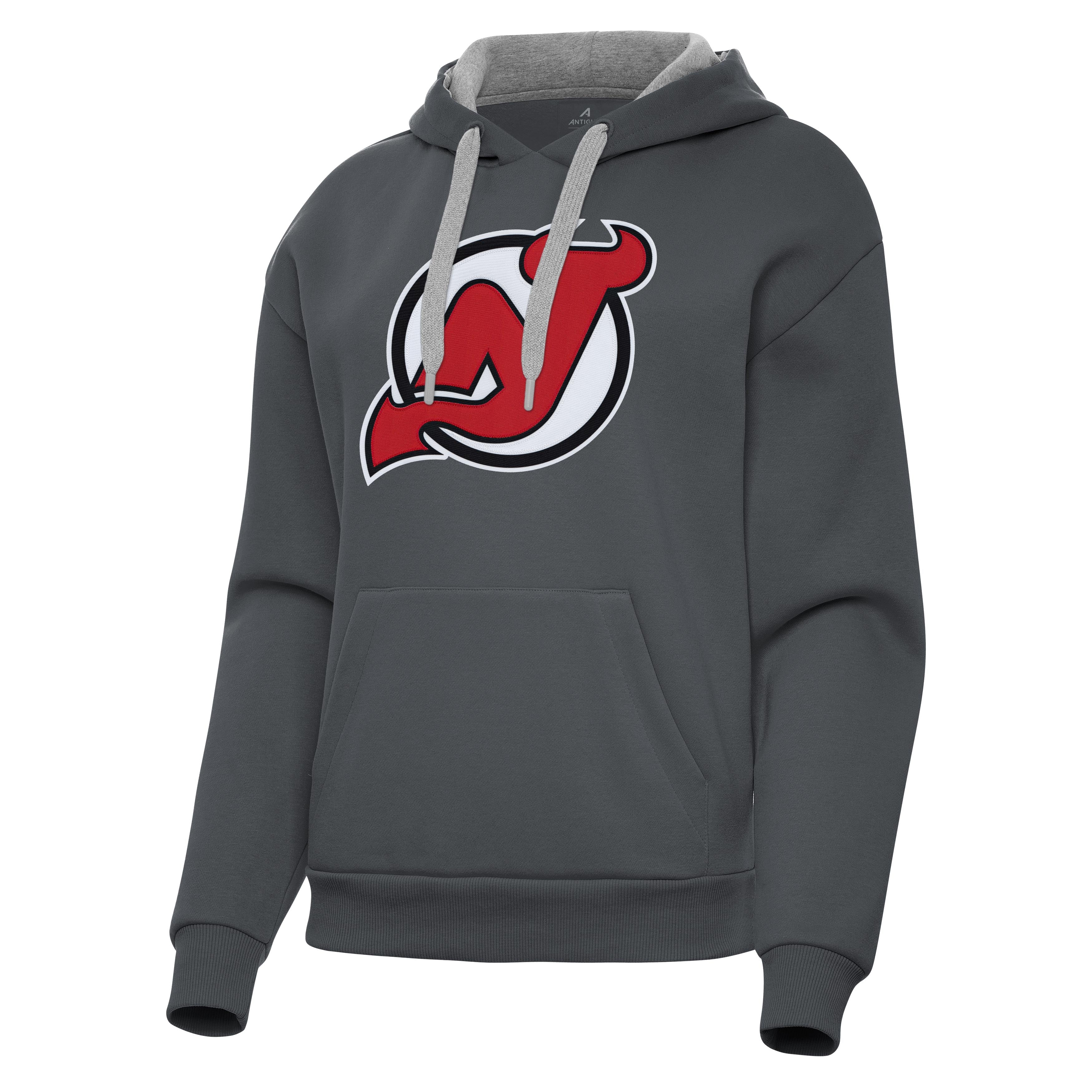 New Jersey Devils Womens Victory Full Front Logo Pullover Hood - Image 6