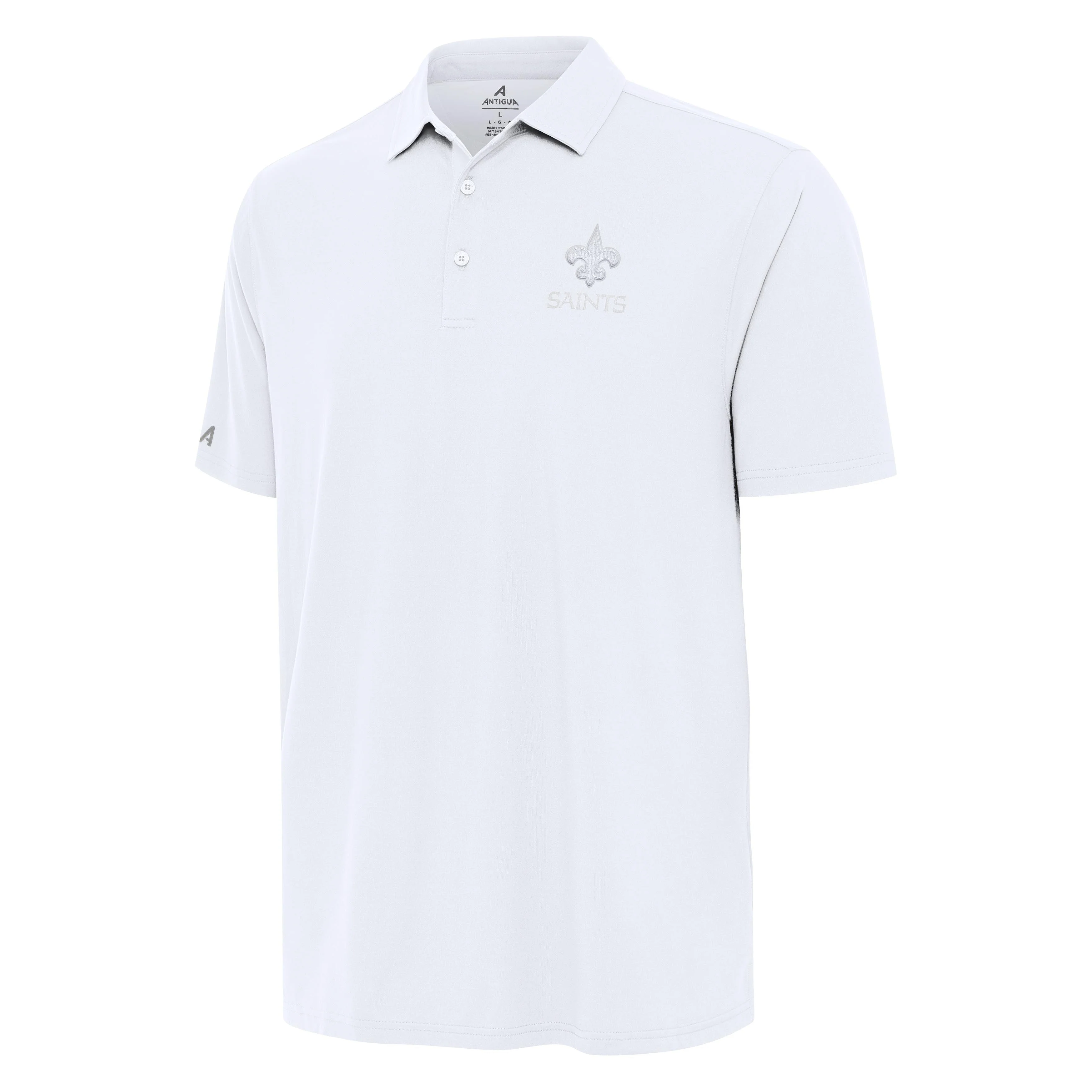 New Orleans Saints Era White Logo Polo