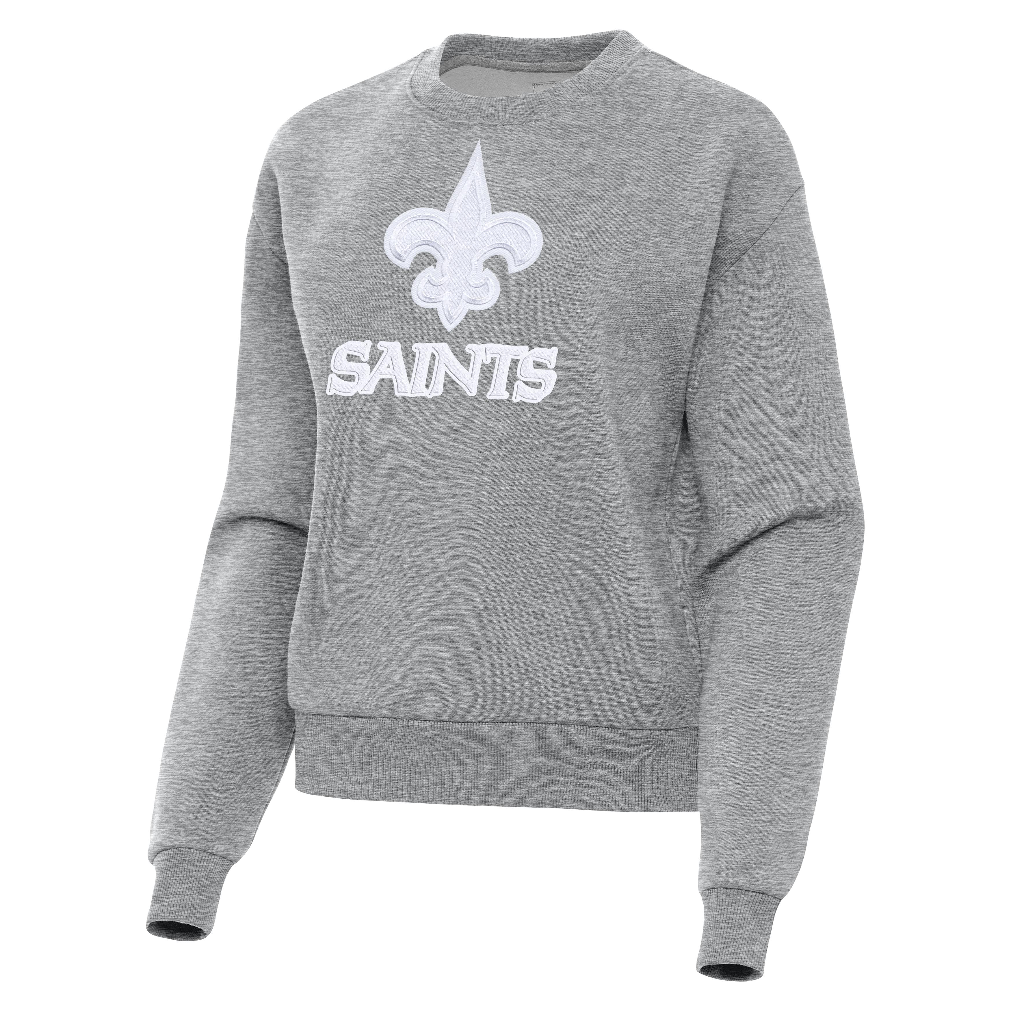 New Orleans Saints Womens Victory Full Front Logo Crew - Image 2