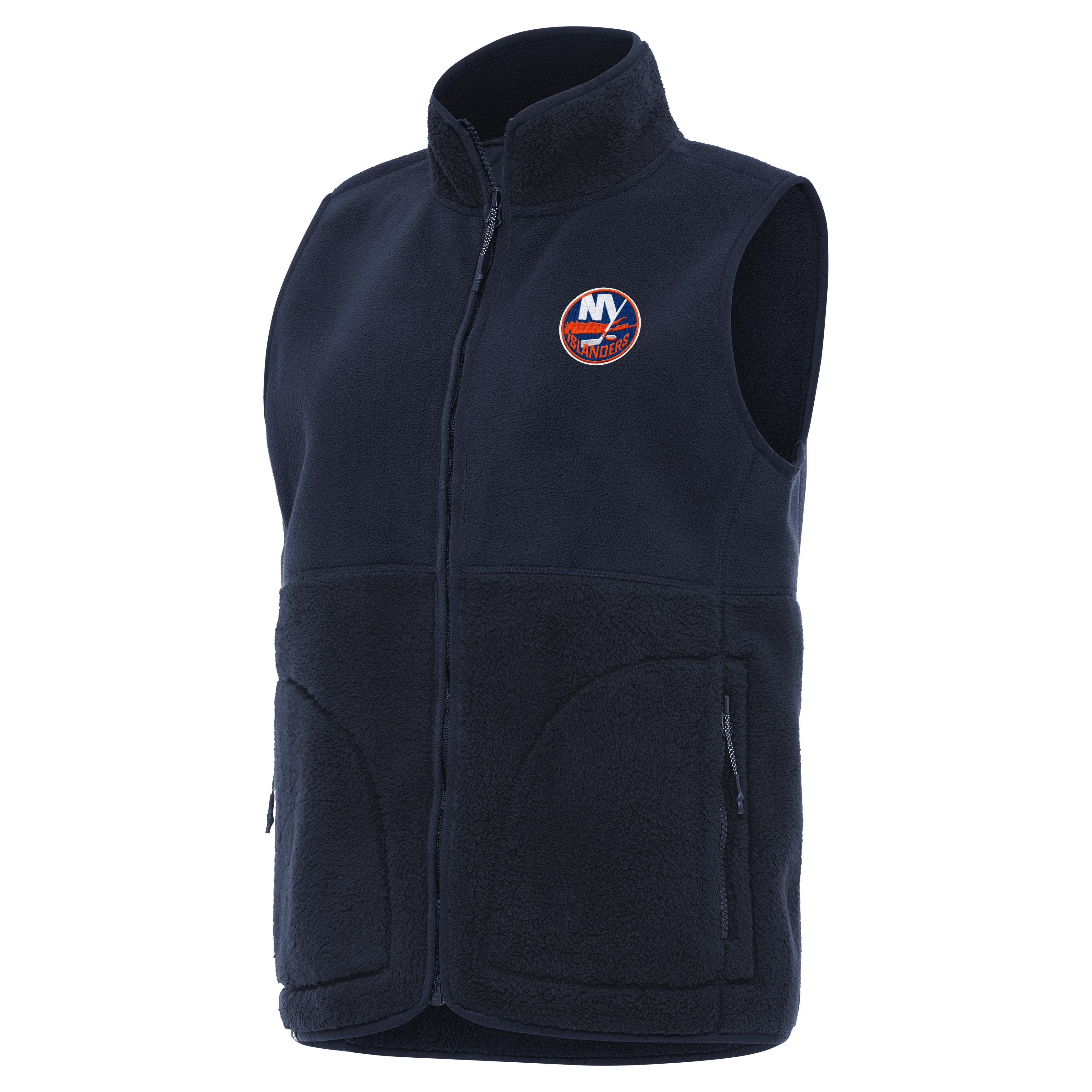 New York Islanders Womens Nostalgic Full Zip Vest