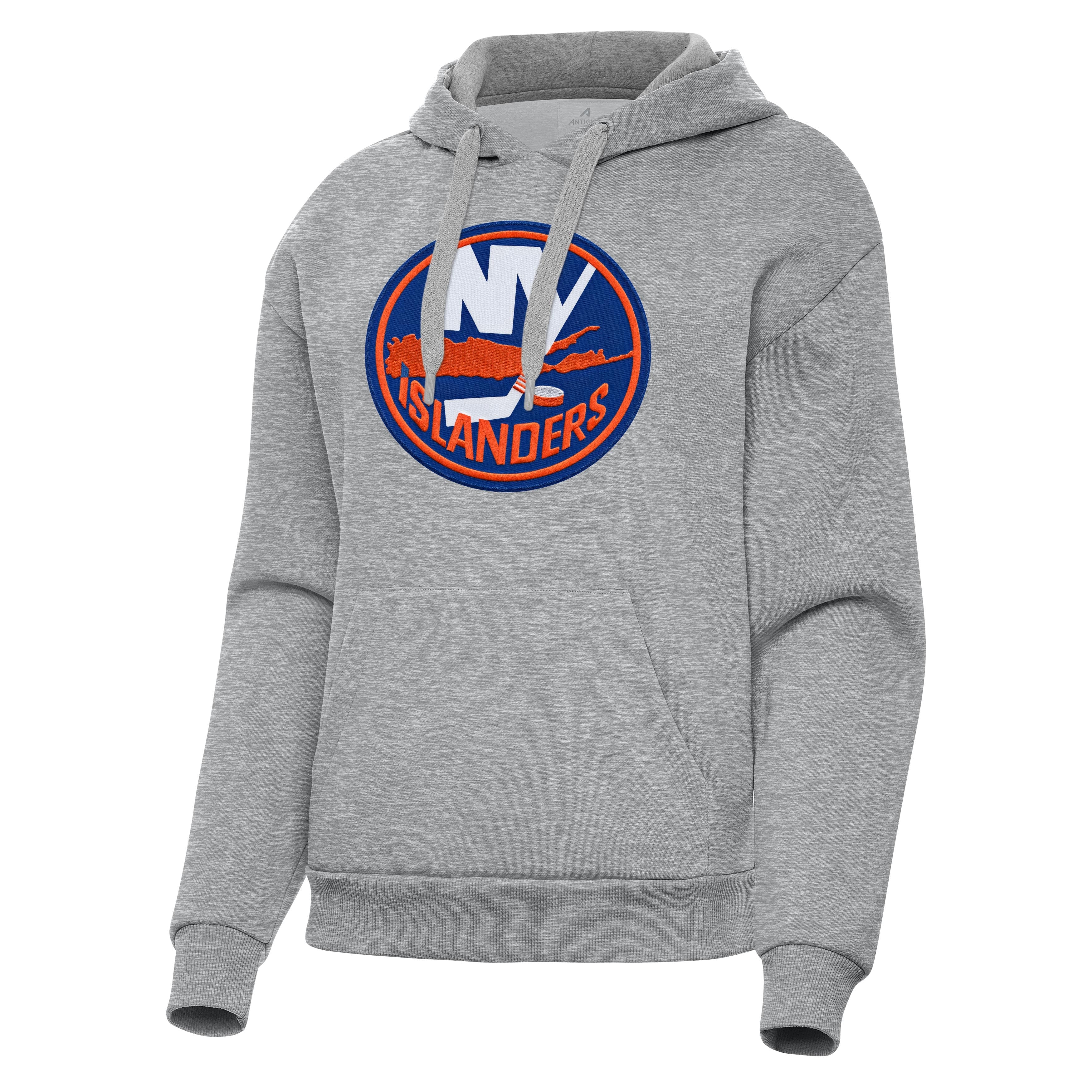 New York Islanders Womens Victory Full Front Logo Pullover Hood - Image 4