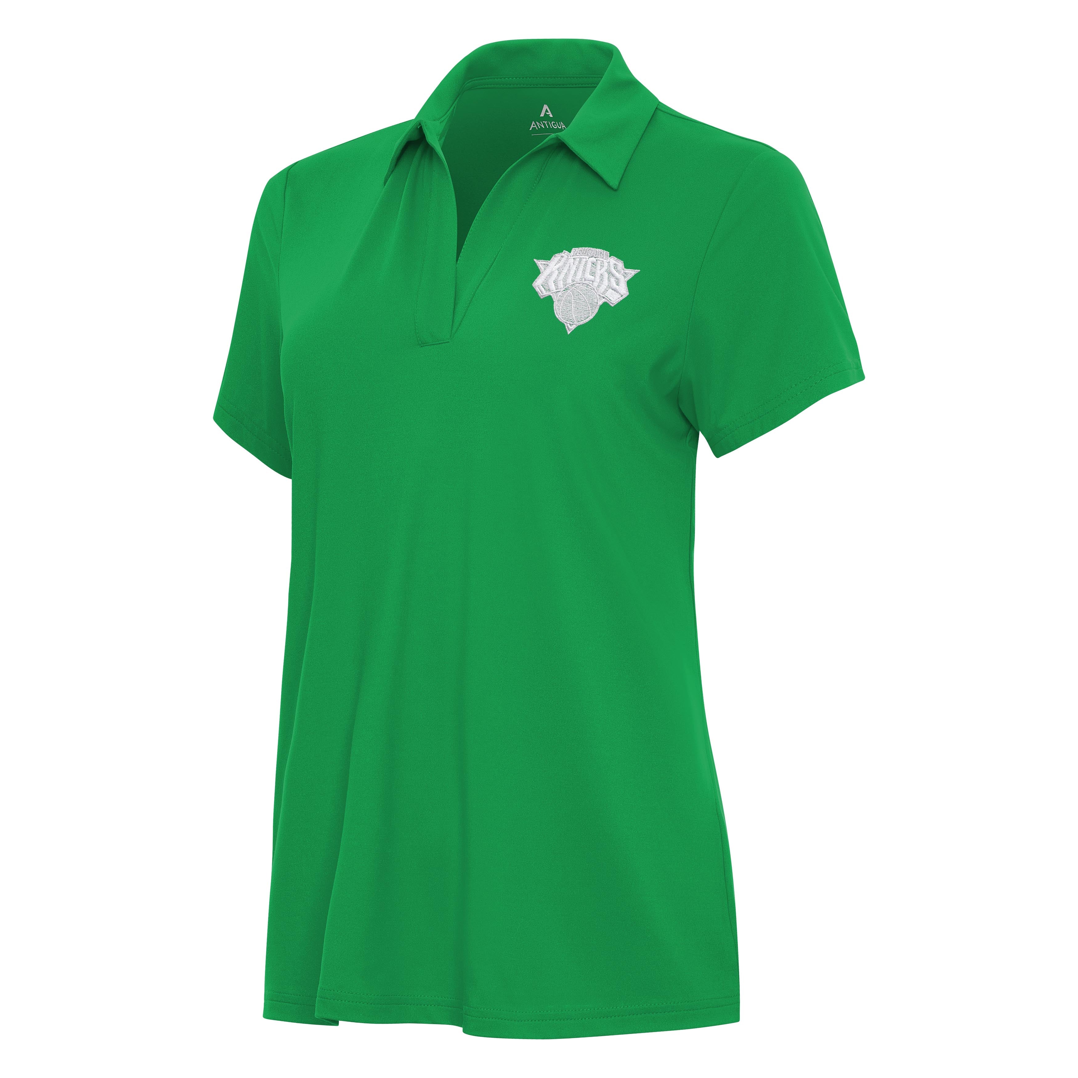 New York Knicks Womens Era St Patricks Day White Logo Polo