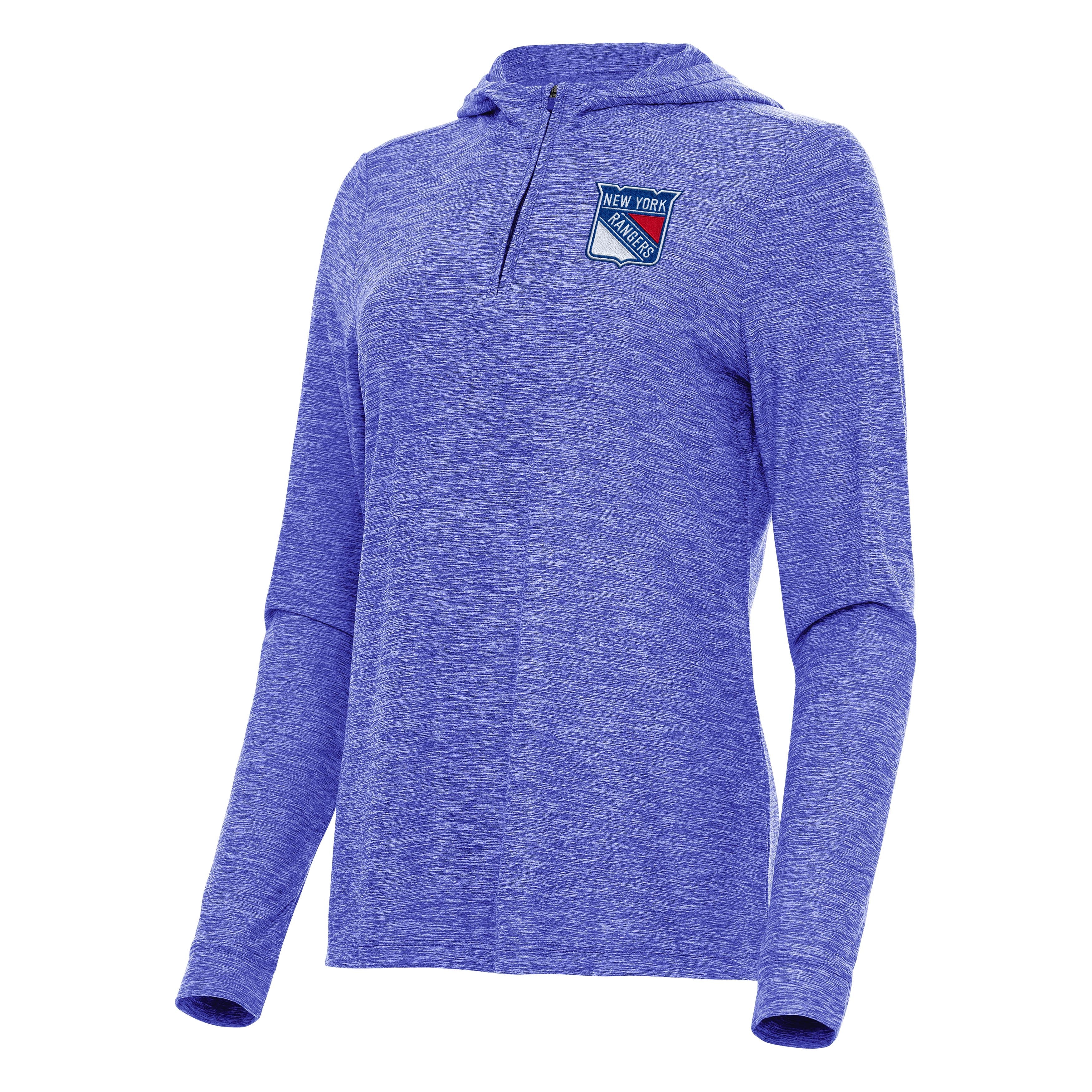 New York Rangers Womens Daybreak Quarter Zip Pullover Hood - Image 4
