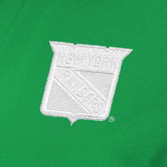 New York Rangers Womens Era St Patricks Day White Logo Polo - Image 2