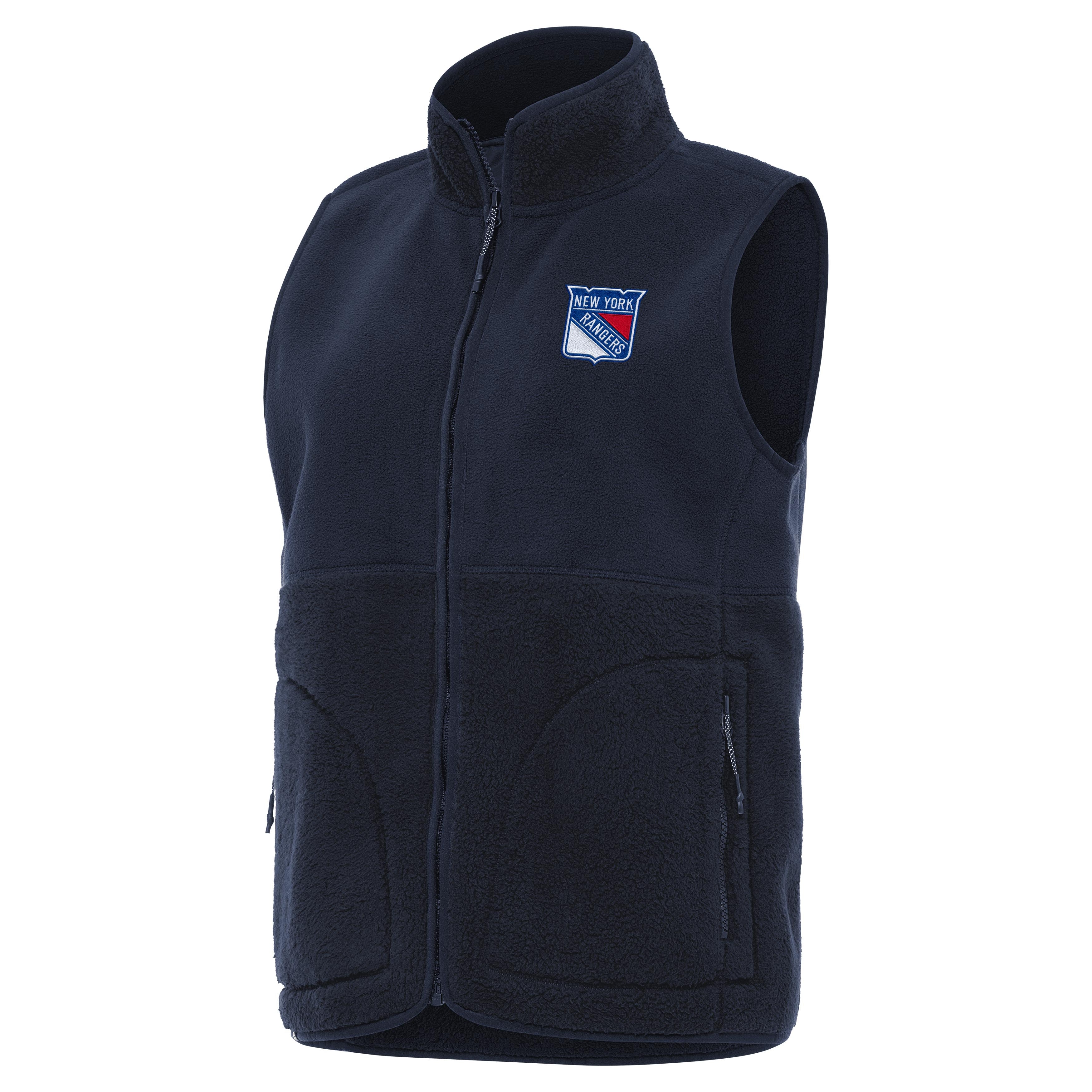 New York Rangers Womens Nostalgic Full Zip Vest