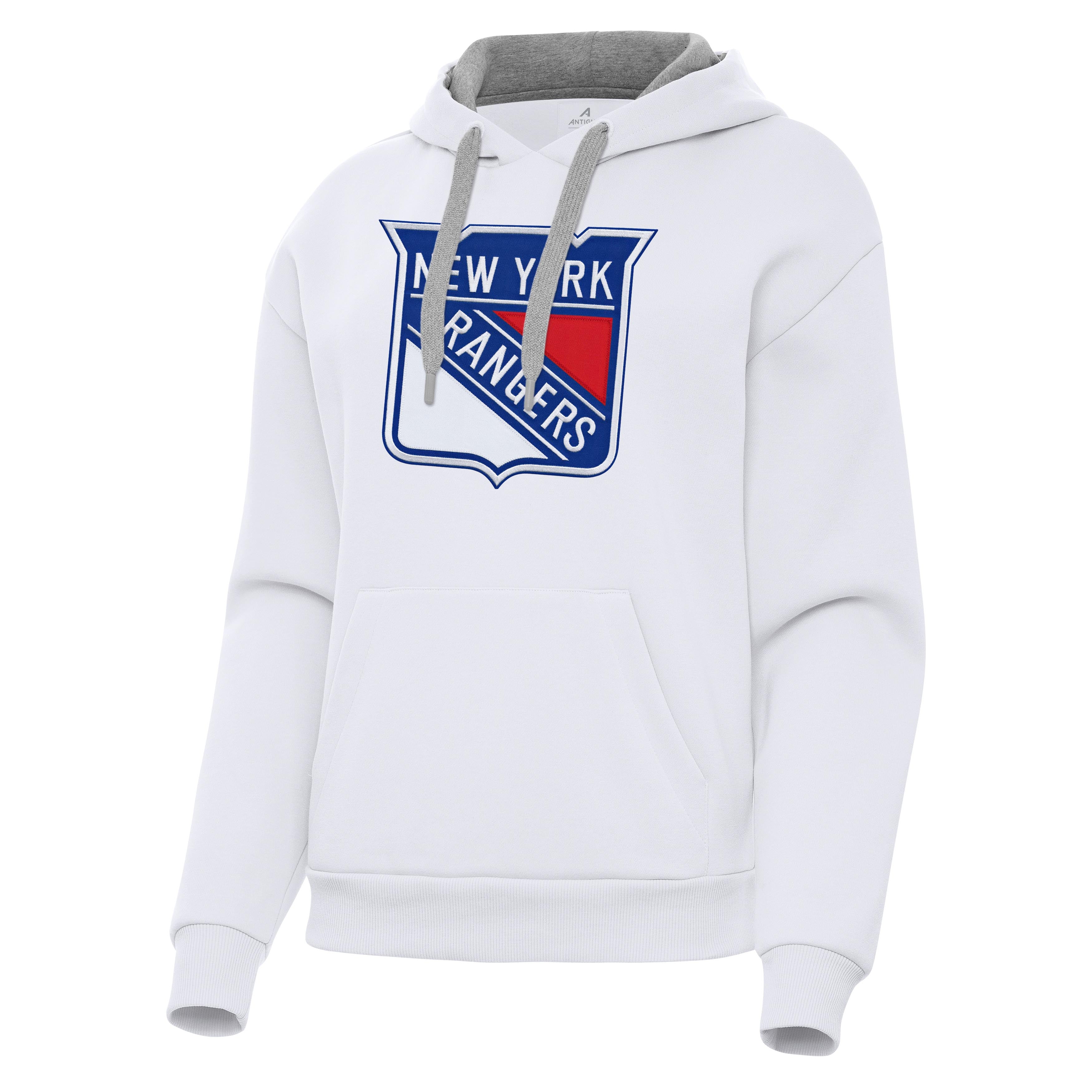 New York Rangers Womens Victory Full Front Logo Pullover Hood