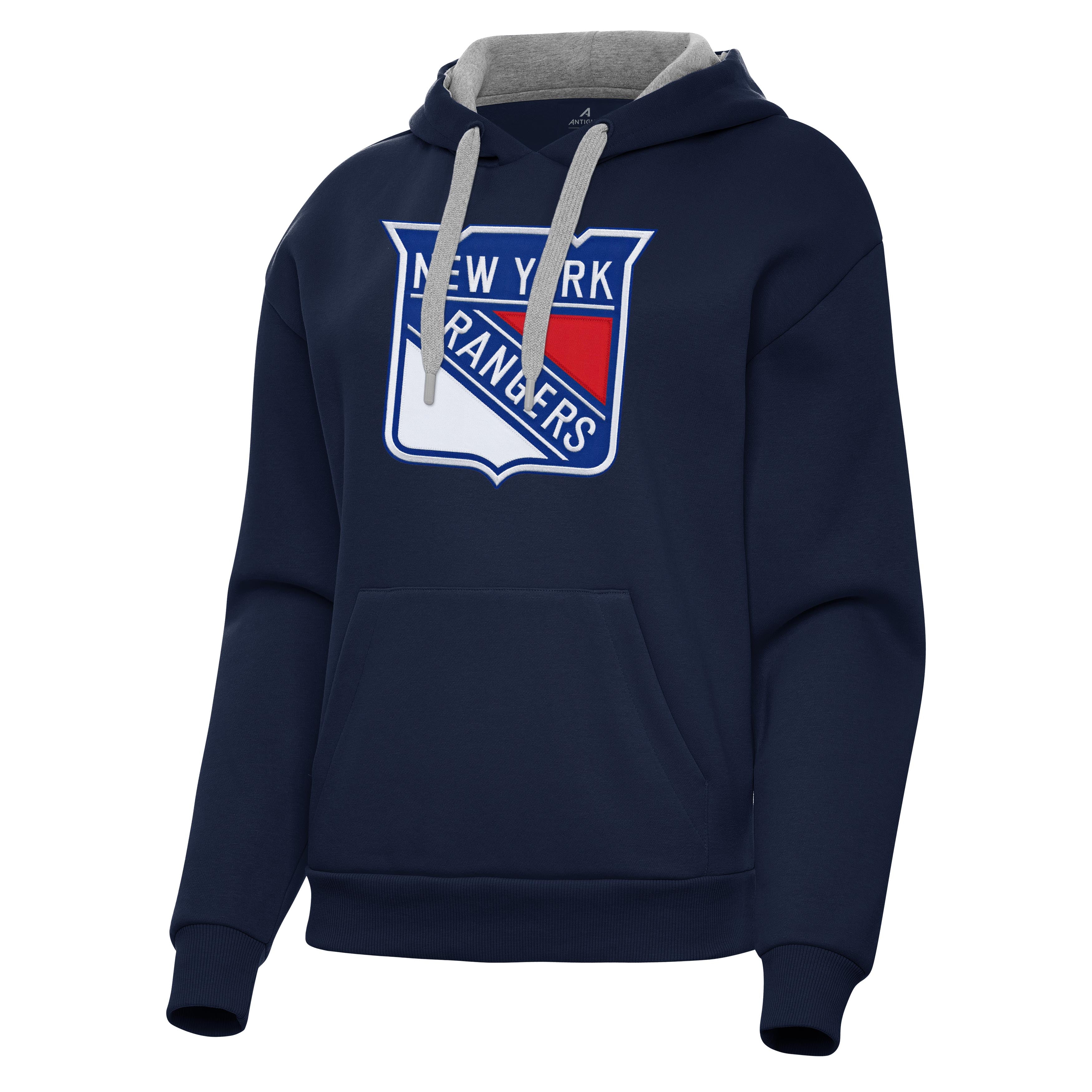 New York Rangers Womens Victory Full Front Logo Pullover Hood - Image 2