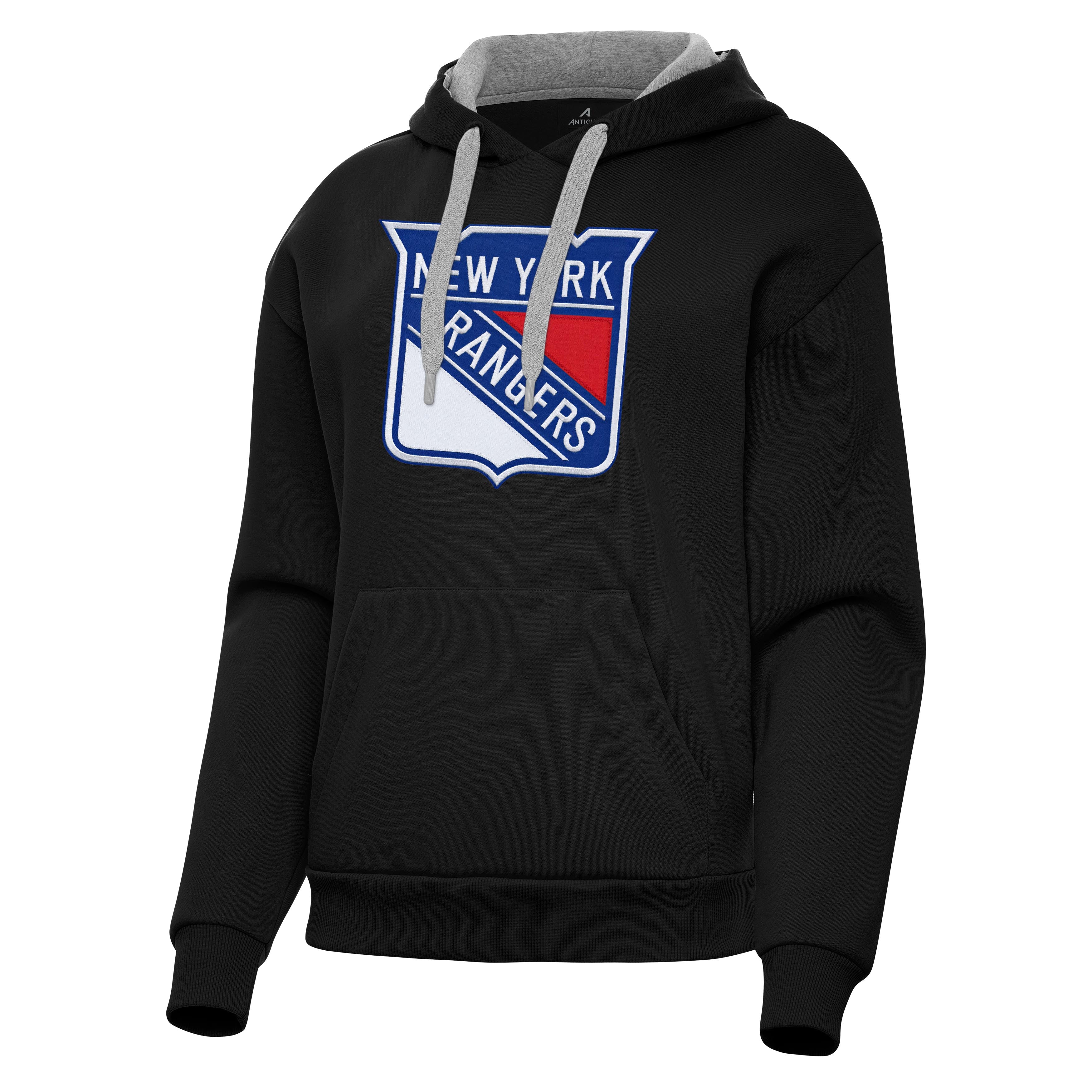 New York Rangers Womens Victory Full Front Logo Pullover Hood - Image 3