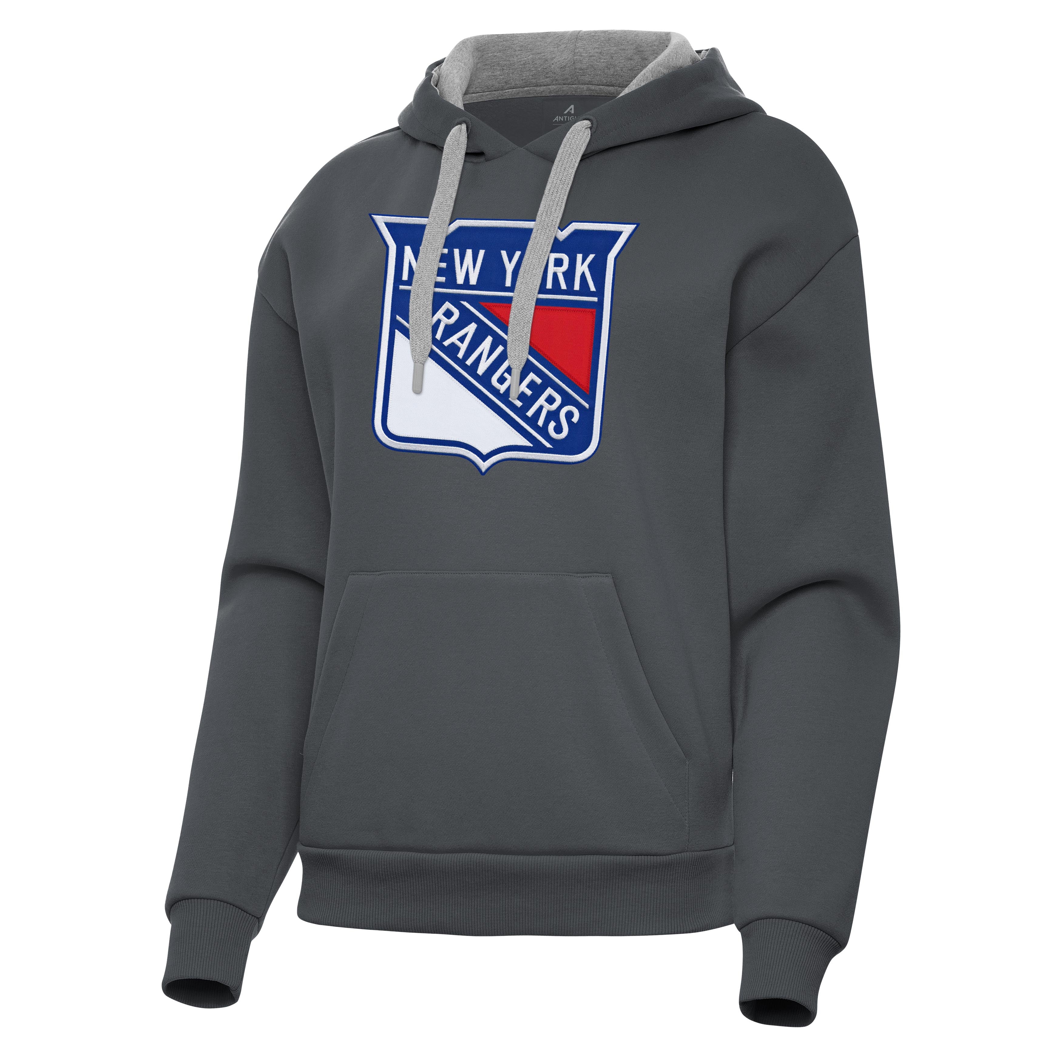 New York Rangers Womens Victory Full Front Logo Pullover Hood - Image 7